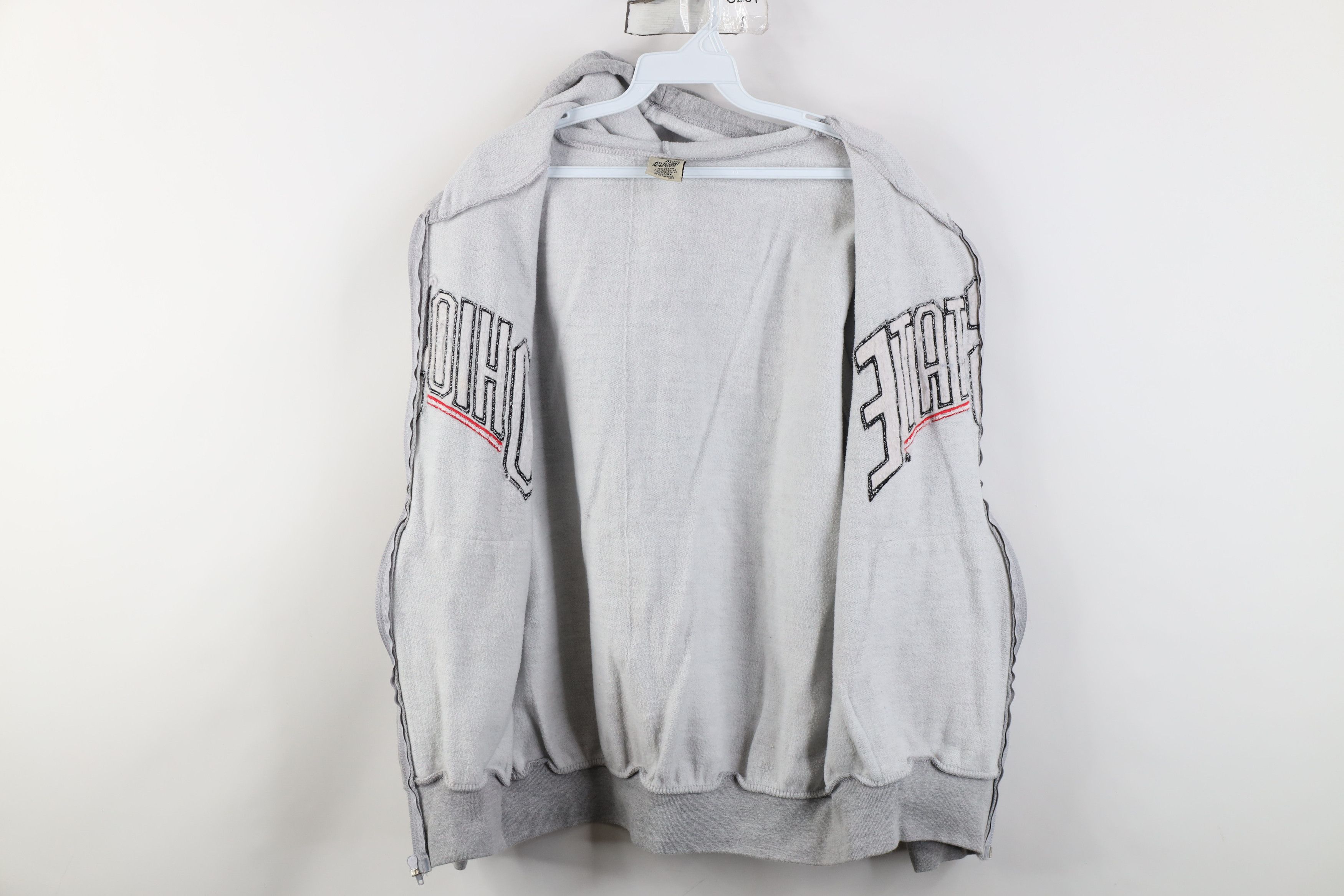 Vintage Vintage 90s Letter Ohio State University Full Zip Hoodie Size US M / EU 48-50 / 2 - 10 Thumbnail