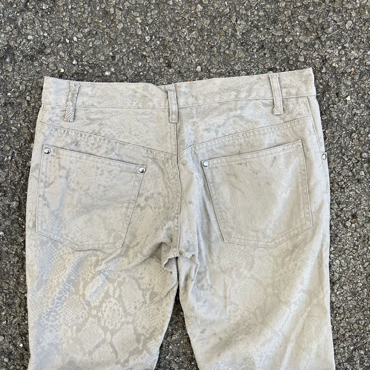 Hysteric Glamour Semantic Design Jeans Snake Skin Velvet Pattern Flared Pants Size US 30 / EU 46 - 12 Thumbnail