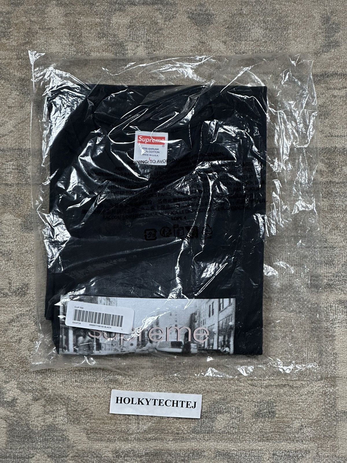 Supreme Supreme Crew 96 Tee - Black - L - SS24 Size US L / EU 52-54 / 3 - 2 Thumbnail