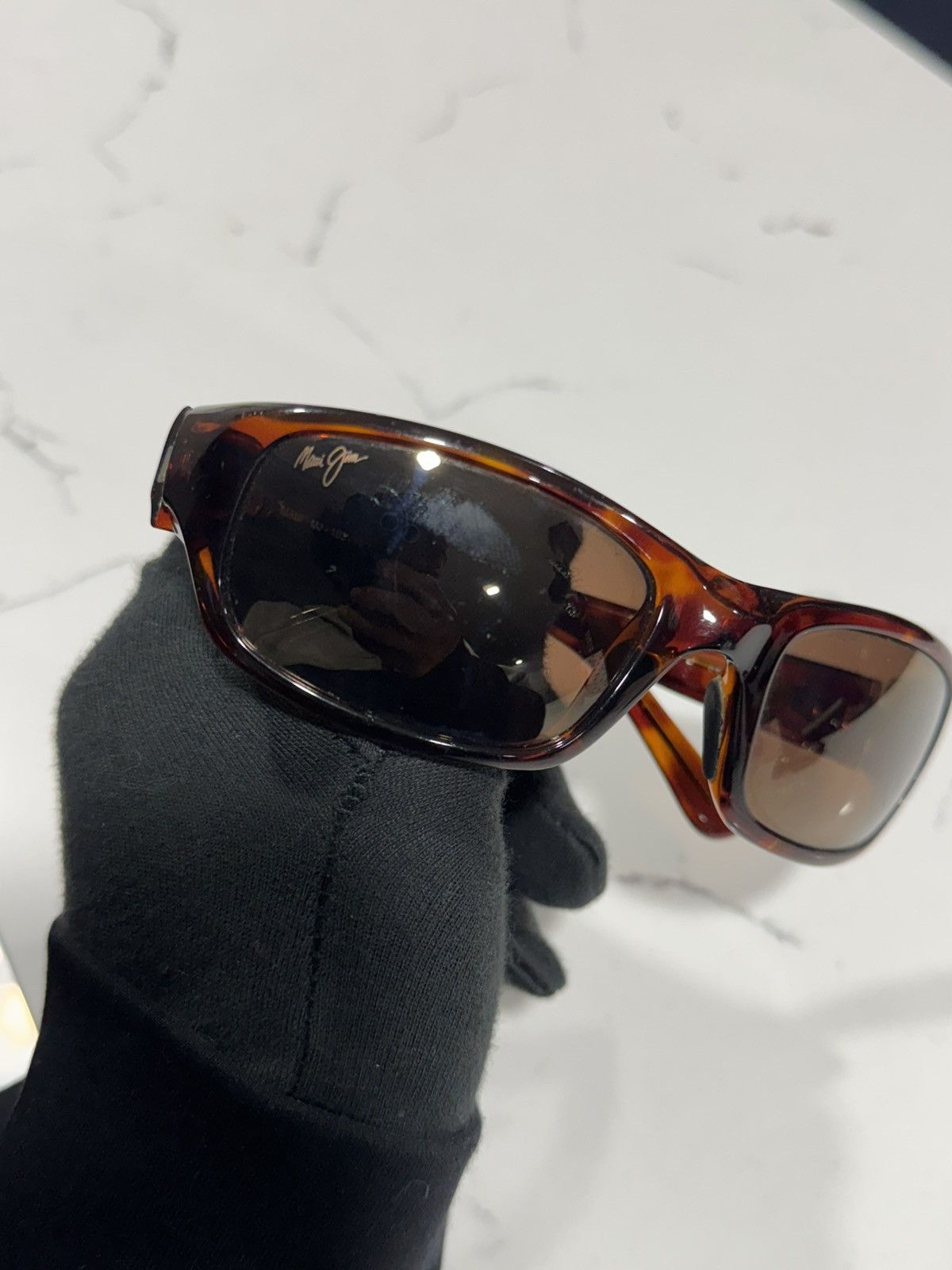 Maui Jim Vintage Maui Jim Stingray MJ-103-10 Y2K Wrap Sunglasses Size ONE SIZE - 10 Thumbnail