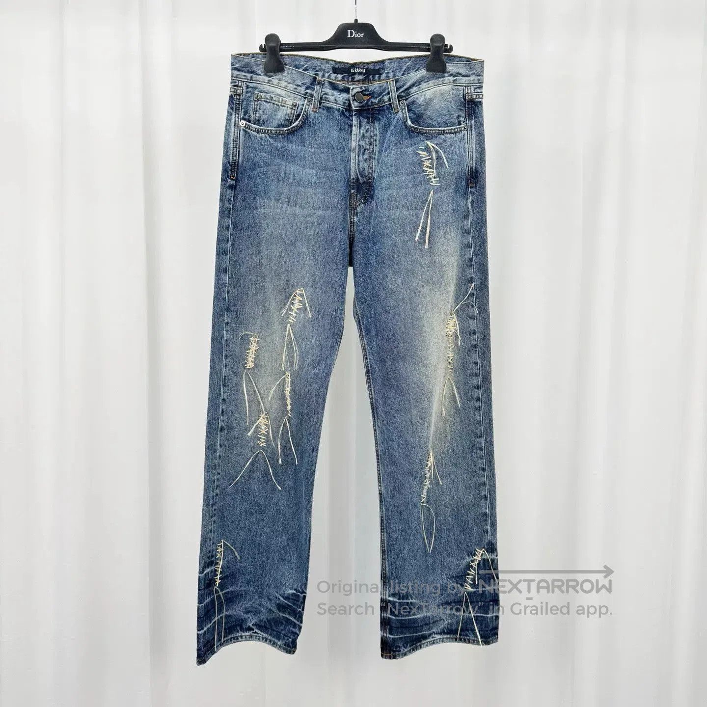 Jacquemus Jacquemus 23SS Distressed Washed Jeans. Size US 34 / EU 50 - 1 Thumbnail