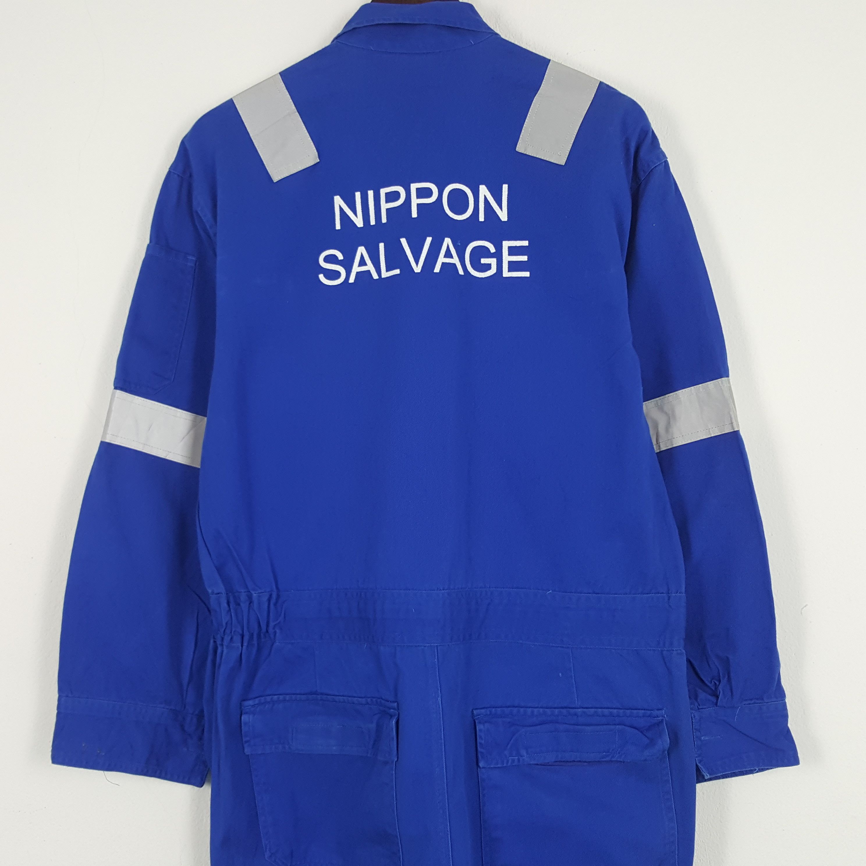 Japanese Brand × Vintage Vintage Nippon Salvage Coverall Jumpsuit Jacket Size US L / EU 52-54 / 3 - 2 Thumbnail