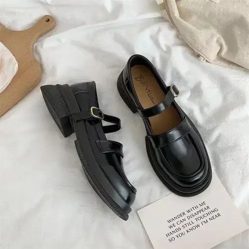 Designer × Japanese Brand × Vintage Retro Japanese Mary Jane British style small leather shoes Size US 7.5 / IT 37.5 - 1 Thumbnail
