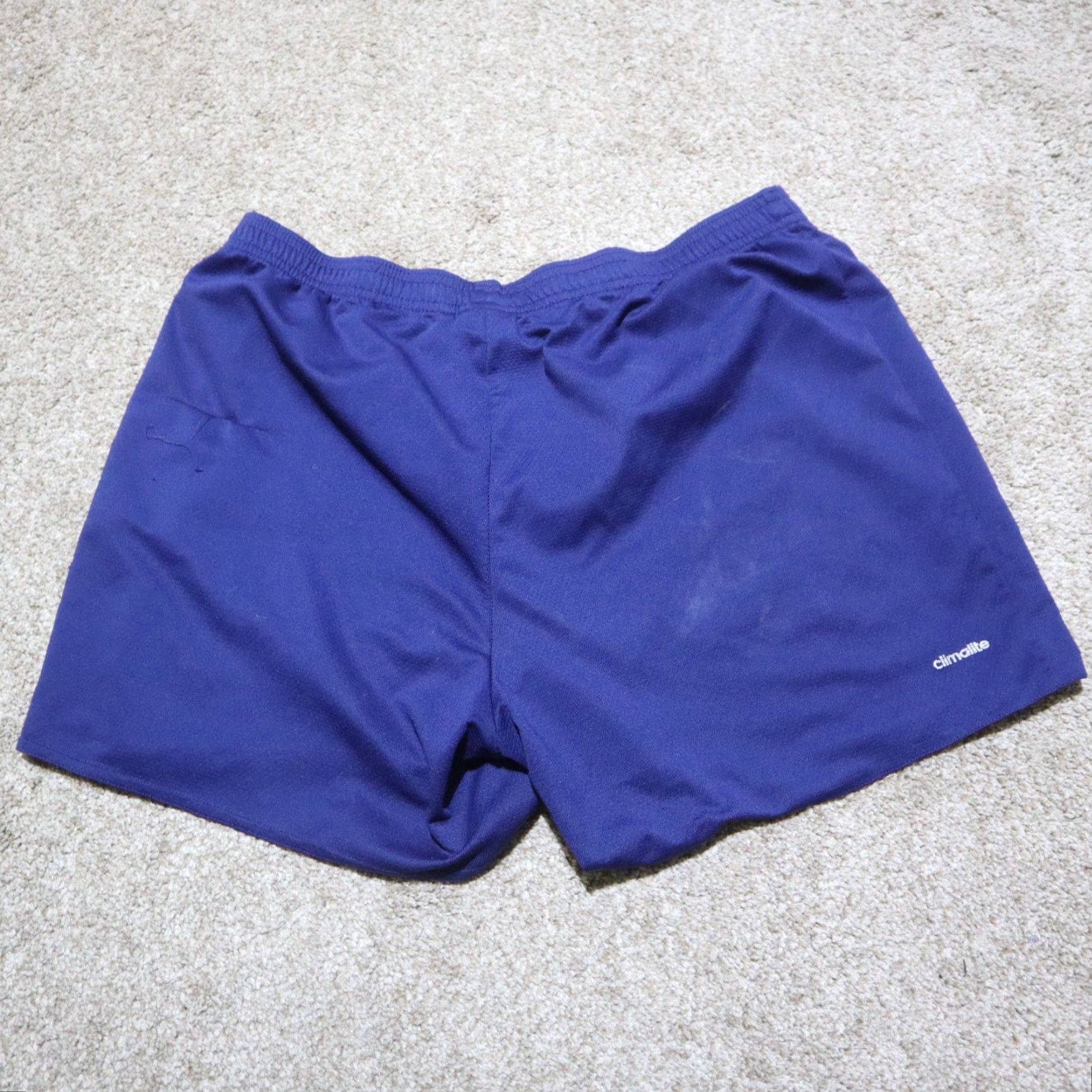 Adidas Adidas Shorts Blue Polyester Drawstring Gym Running Jogging Women's L Large Size 36" / US 14 / IT 50 - 7 Thumbnail