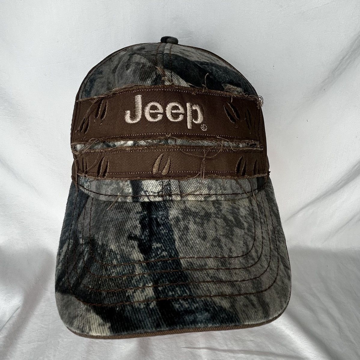 Jeep Vtg Y2K Jeep Realtree Camo Strapback Hat Size ONE SIZE - 2 Thumbnail