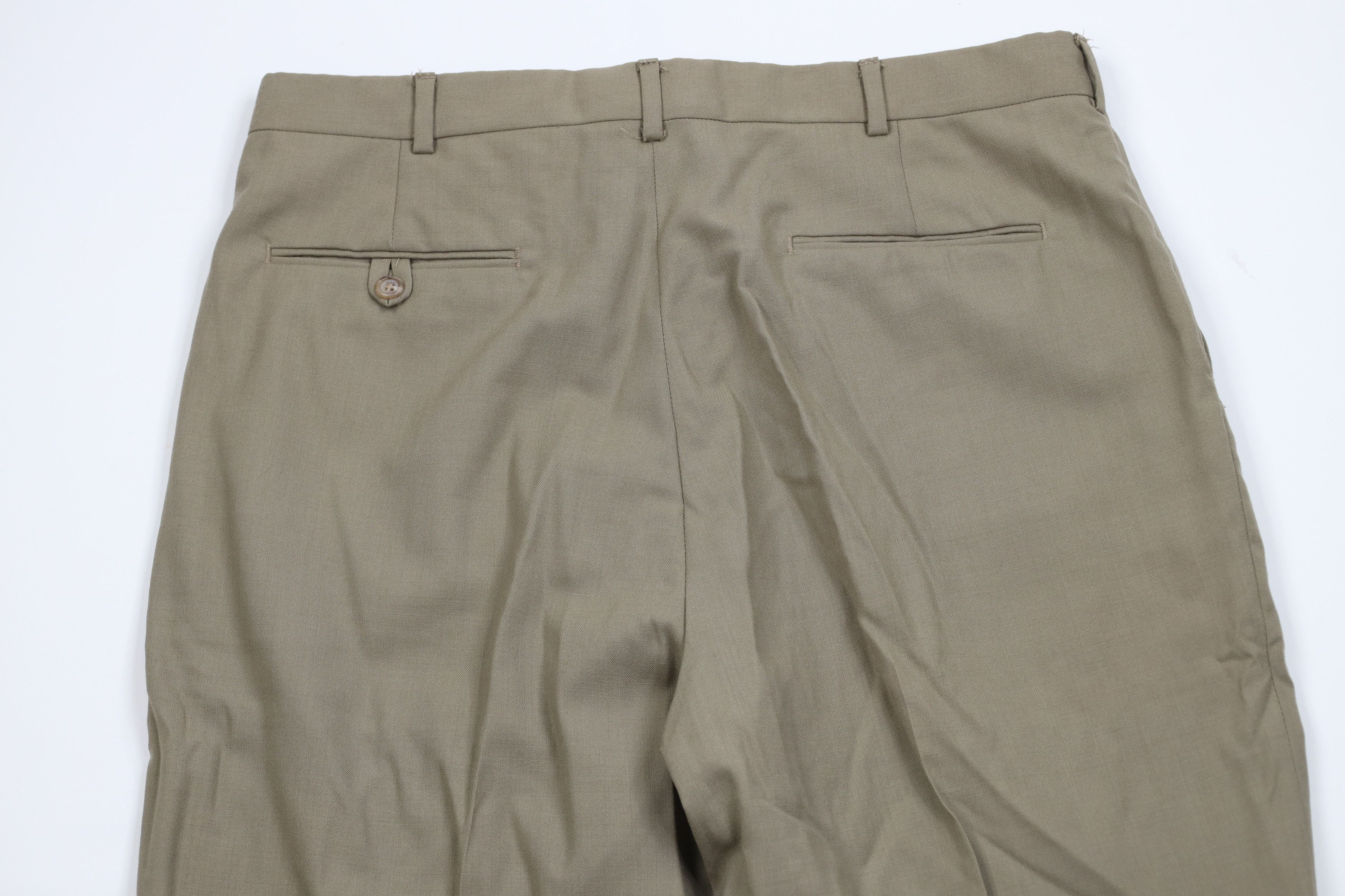 Lands' End Vintage 90s Lands End Knit Wide Leg Chino Pants Beige USA Size US 36 / EU 52 - 8 Thumbnail