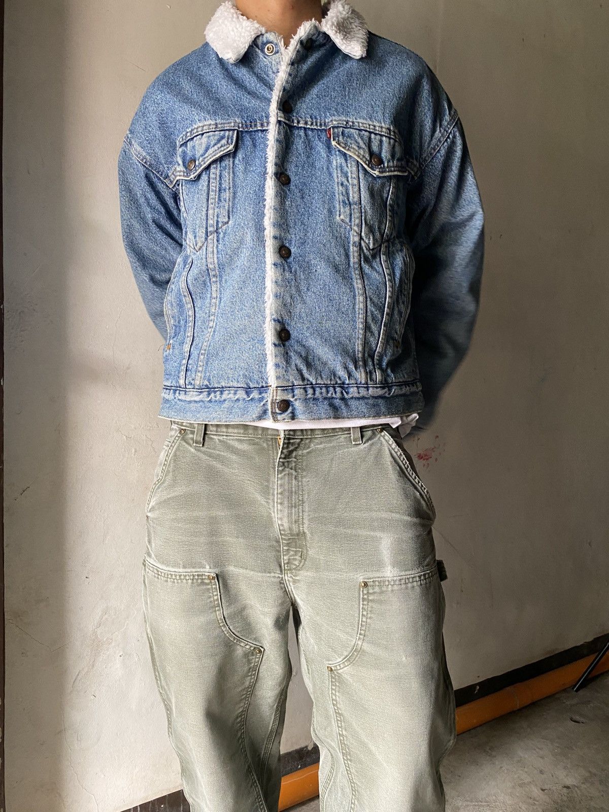 Levi's Vintage Clothing 1991 Vintage Levi’s track Jacket sherpa lined Size US M / EU 48-50 / 2 - 7 Thumbnail