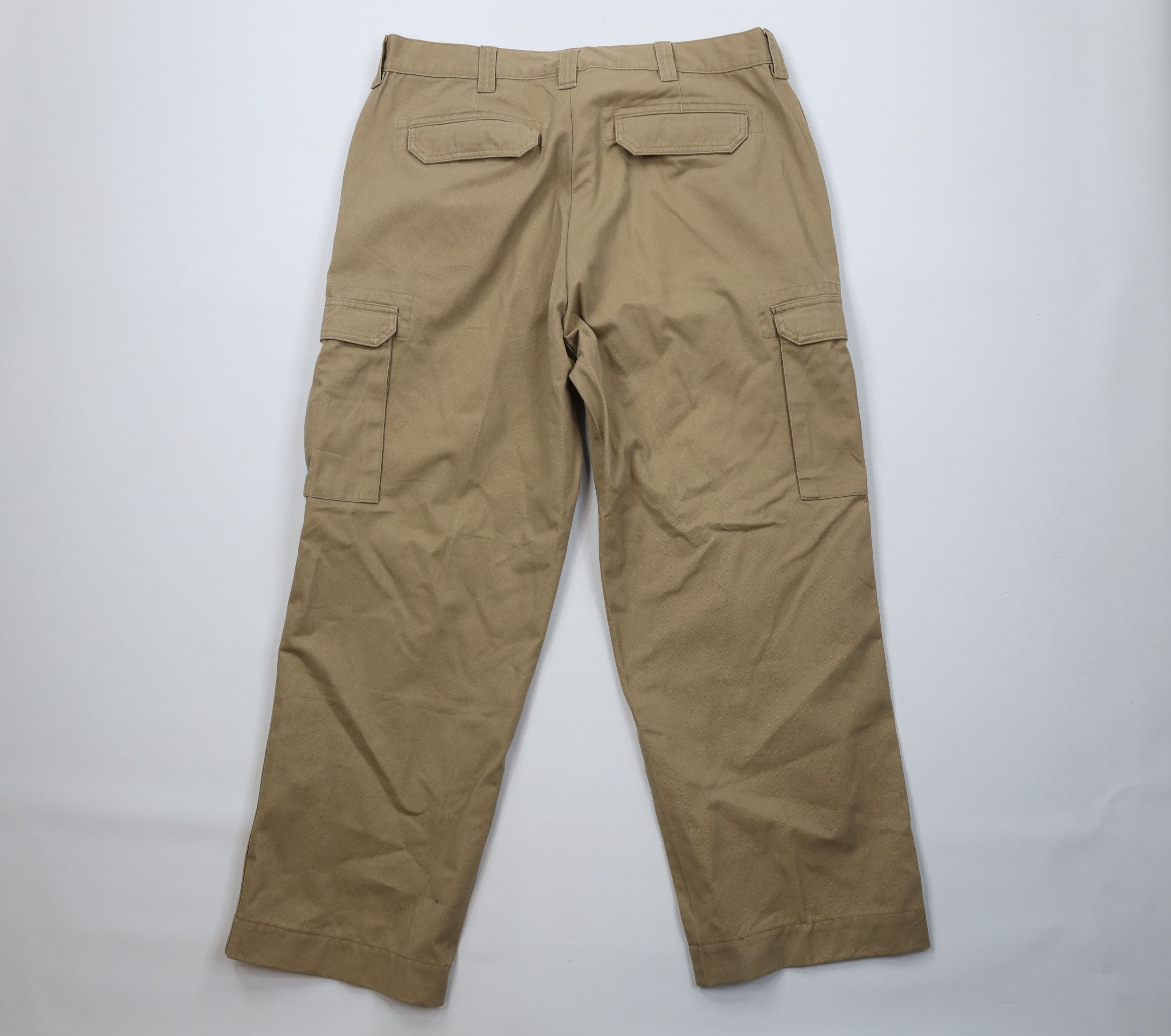 Cabelas Vintage 90s Cabelas Baggy Wide Leg Cargo Pants Beige Cotton Size US 38 / EU 54 - 11 Thumbnail