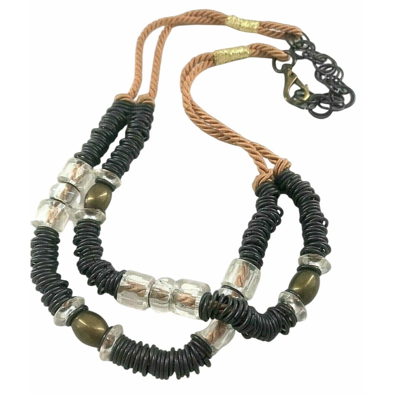 Handmade Tribal Ethnic Necklace Boho Brutalist Artisanal Warrior Stat Size ONE SIZE - 8 Thumbnail