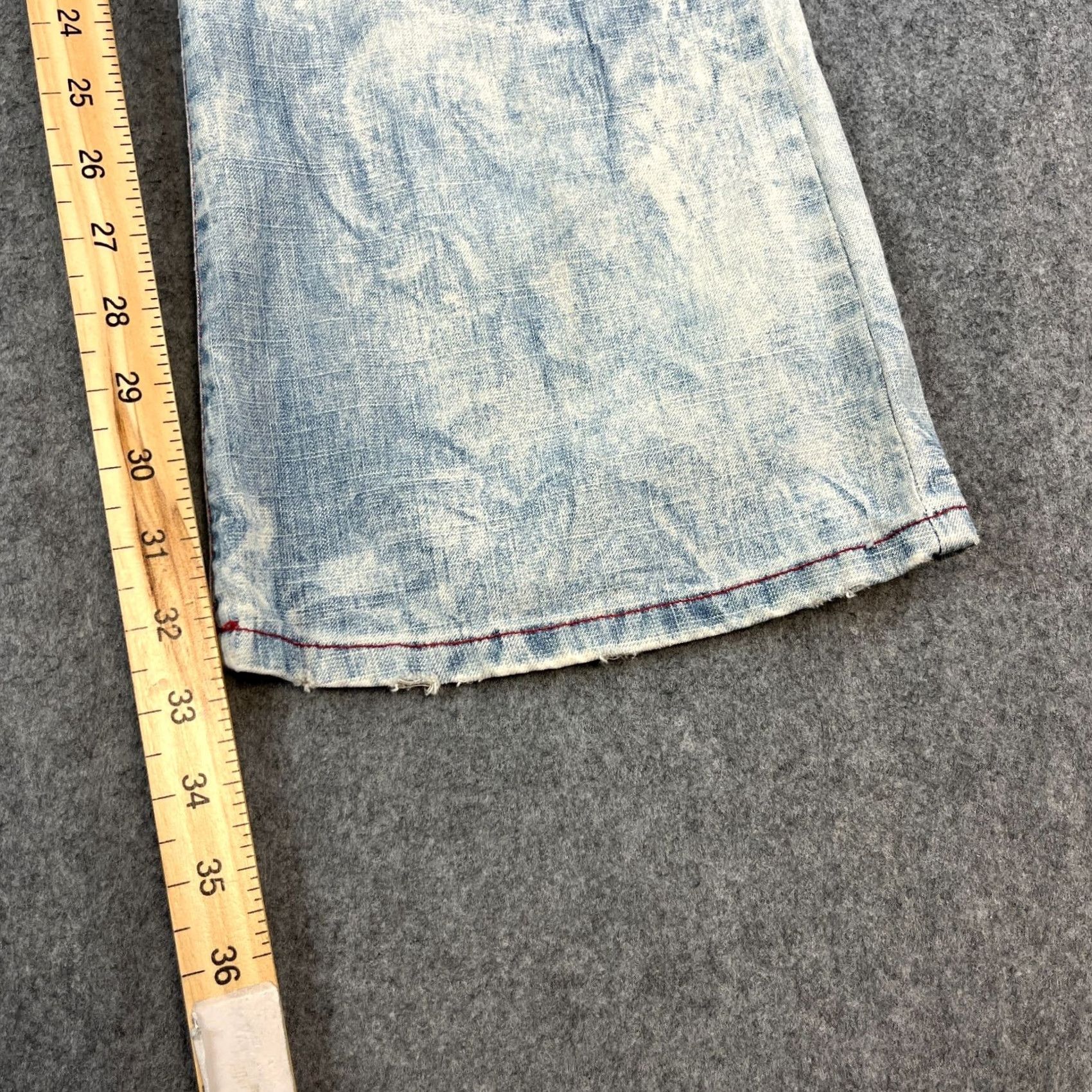 Miss Sixty Miss Sixty Jeans Slim Bootcut Womens 10 Blue Acid Wash 29 32 UK10 Low Rise Vintage Y2K Size 32" / US 10 / IT 46 - 4 Thumbnail