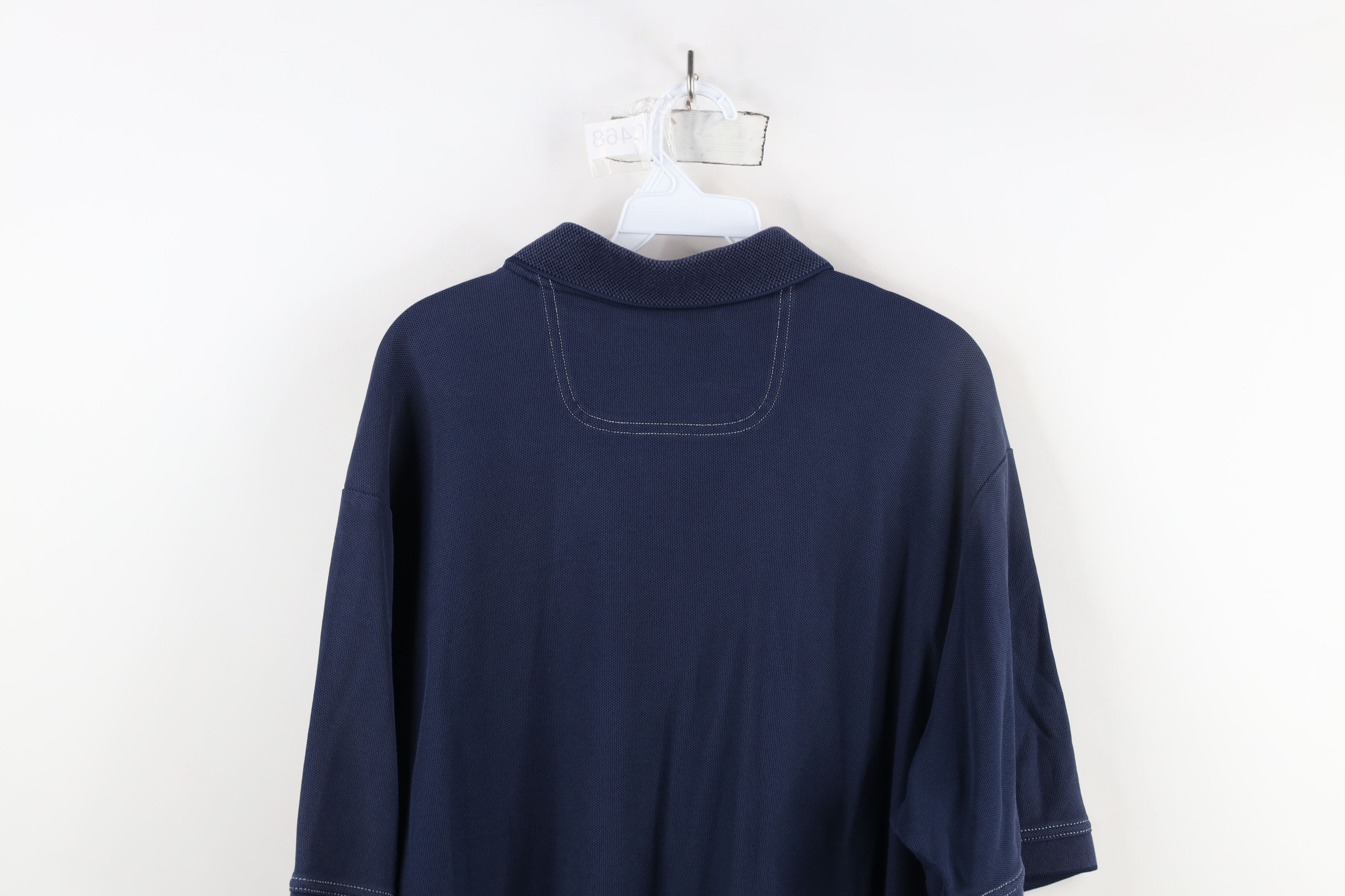 Tommy Bahama × Vintage Tommy Bahama Cotton Knit Collared Golf Polo Shirt Blue Size US XL / EU 56 / 4 - 11 Thumbnail