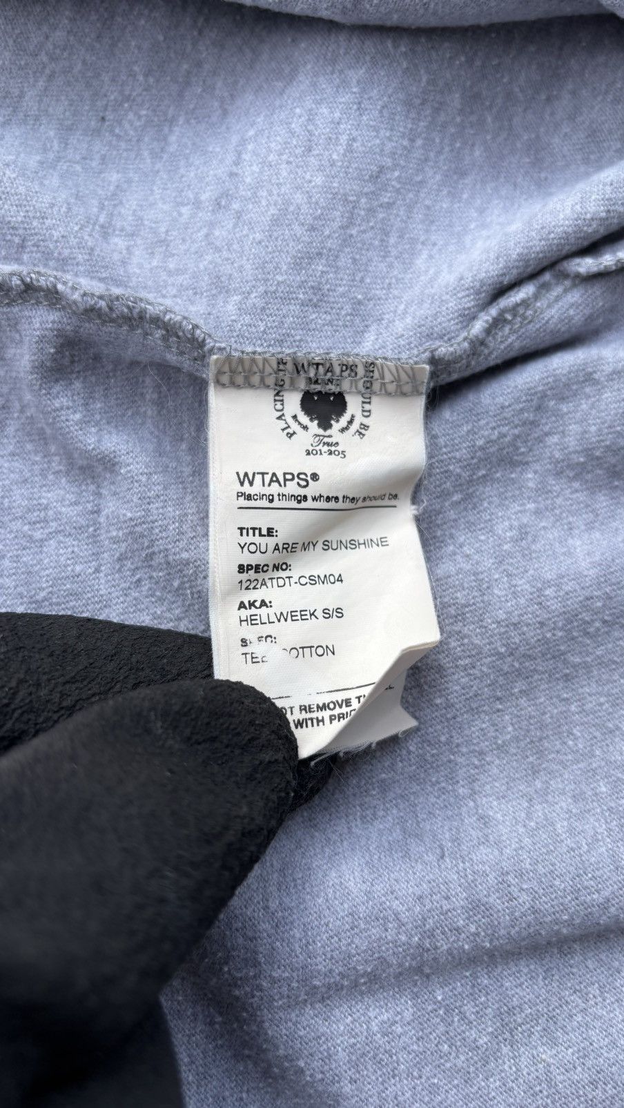 Neighborhood × Wtaps WTAPS WTVUA Logo Print T-shirt Grey Size US M / EU 48-50 / 2 - 6 Thumbnail