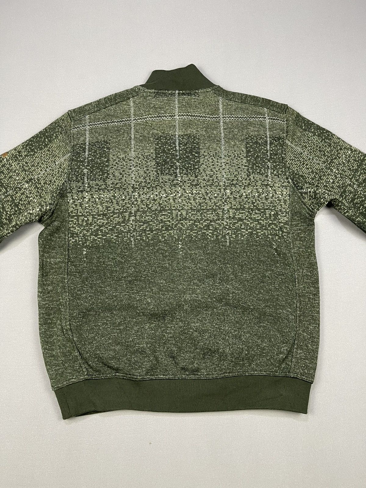 Golden Bear GOLDEN BEAR NATIVE NAVAJO GREEN ZIPPER SWEATER Size US L / EU 52-54 / 3 - 7 Thumbnail