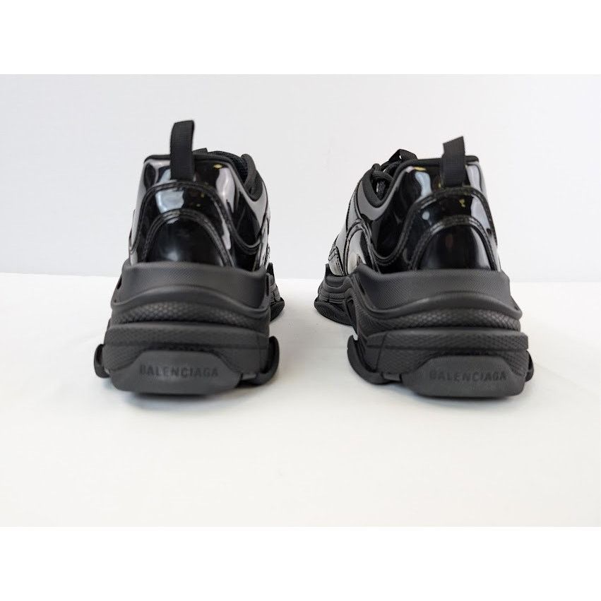 Balenciaga o1rshd1 Triple S Rubber Sneakers in Black Size US 12 / EU 45 - 12 Thumbnail