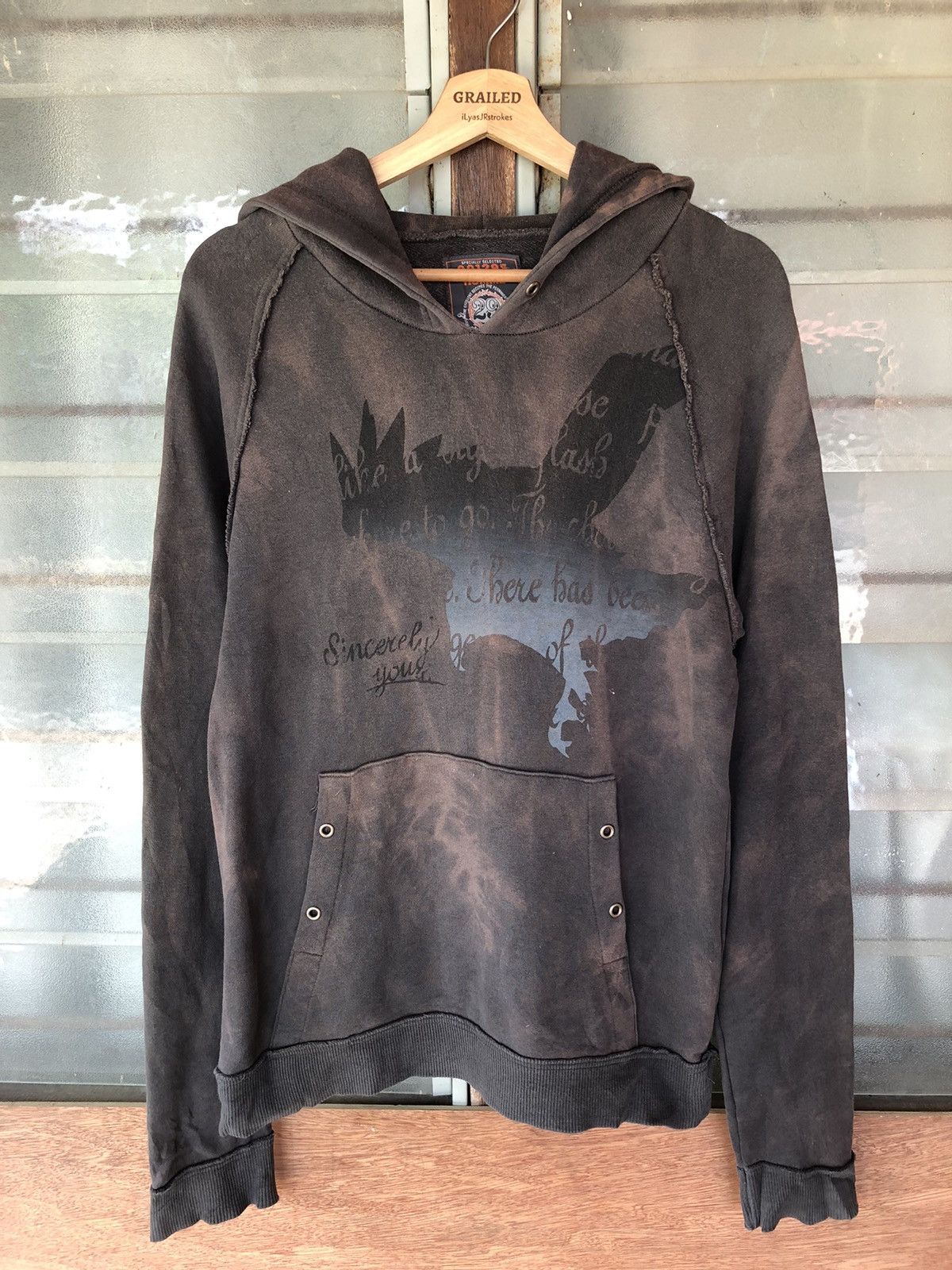 Japanese Brand Vintage 291295 Homme Punk Design Hoodie Size US L / EU 52-54 / 3 - 8 Thumbnail