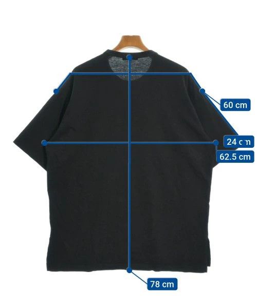 Comme des Garcons Homme T-Shirts Short Sleeve Round Neck Cotton Black Size US L / EU 52-54 / 3 - 3 Thumbnail