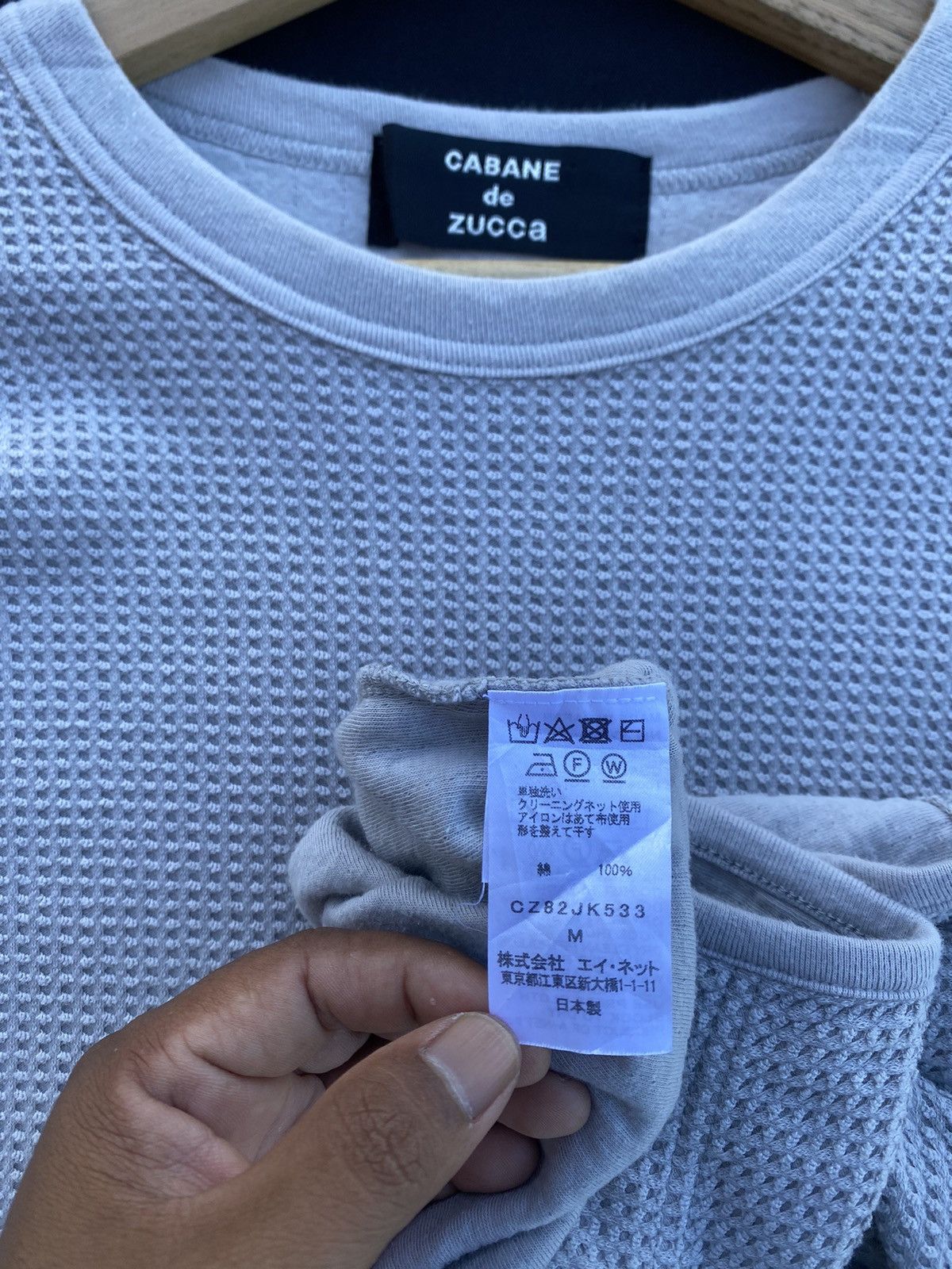 CABANE de ZUCCa Rare Cabane de Zucca by Issey Miyake Waffle Tshirt Size US XXL / EU 58 / 5 - 9 Thumbnail