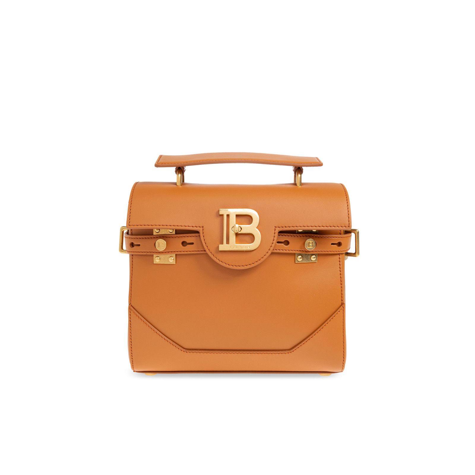 Balmain BALMAIN B-Buzz 23 Brown Leather Top Handle Bag New & Authent Size ONE SIZE - 1 Thumbnail