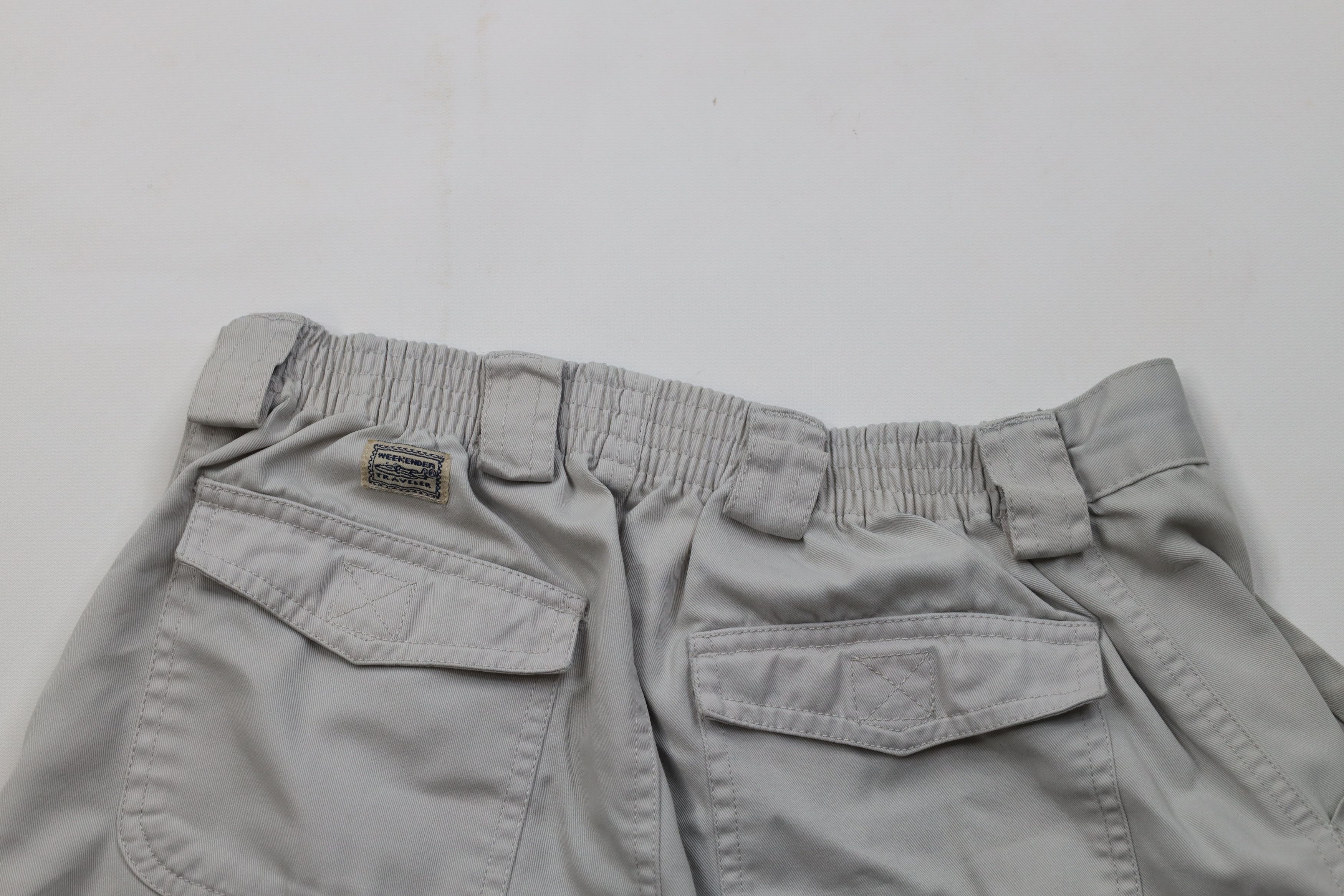 Vintage Vintage 90s Streetwear Above Knee Trekking Cargo Shorts Gray Size US 32 / EU 48 - 9 Thumbnail