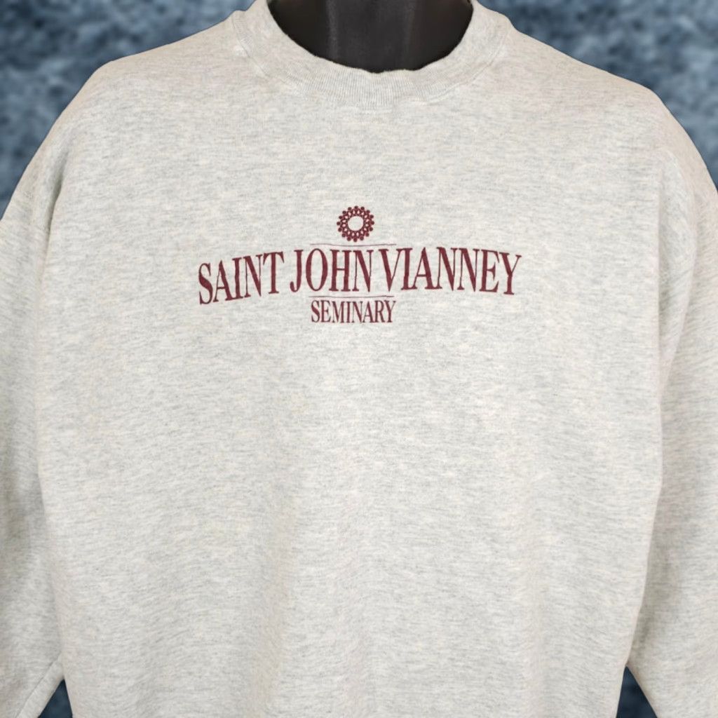 Fruit Of The Loom VINTAGE Saint John Vianney Seminary Sweatshirt Mens Size Large Gray 90s Catholic Sweatshirt Mens Size L Gray 90s Catholic Size US L / EU 52-54 / 3 - 1 Thumbnail