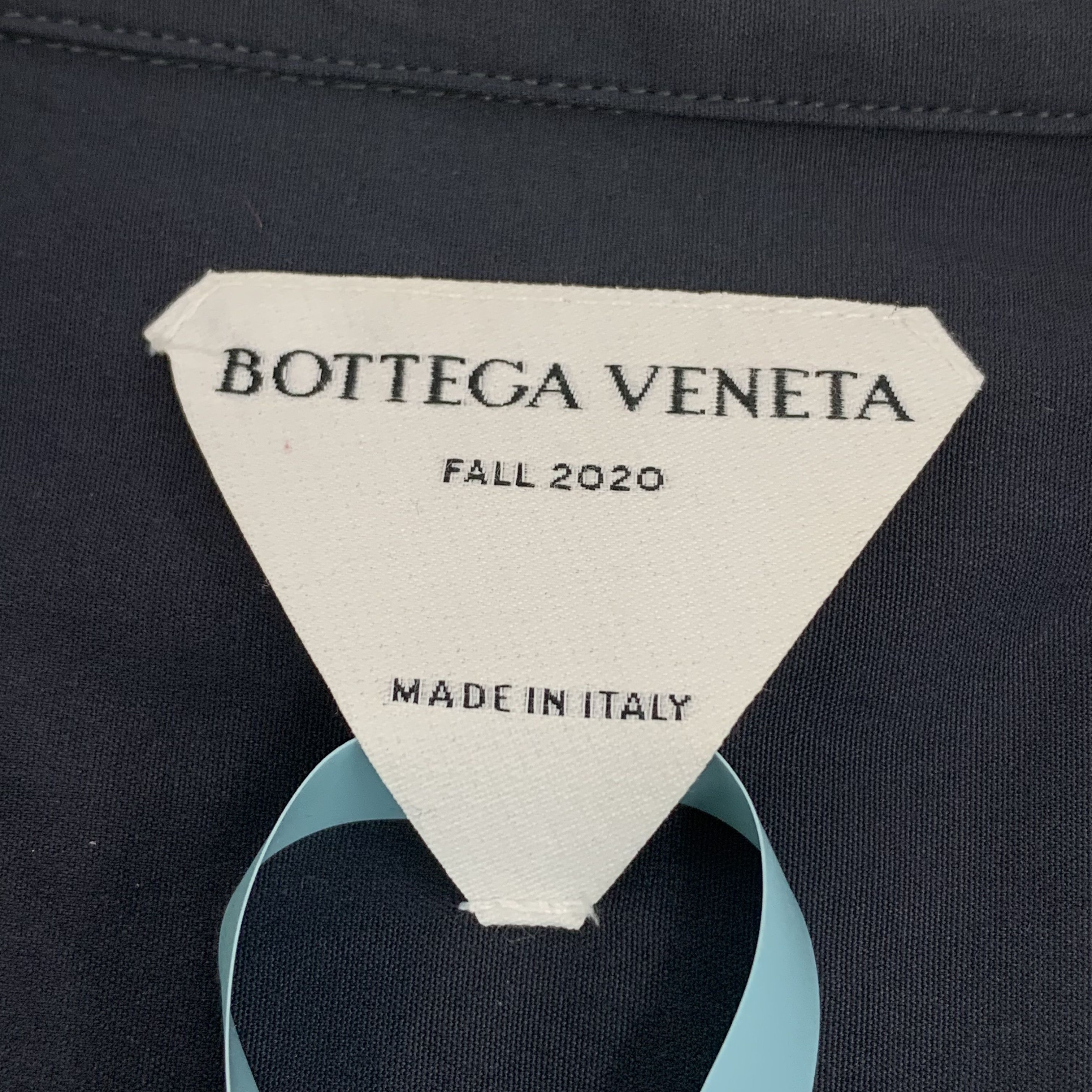 Bottega Veneta Bottega Veneta Navy Cotton Shirt (Size 41) Size US XS / EU 42 / 0 - 5 Thumbnail
