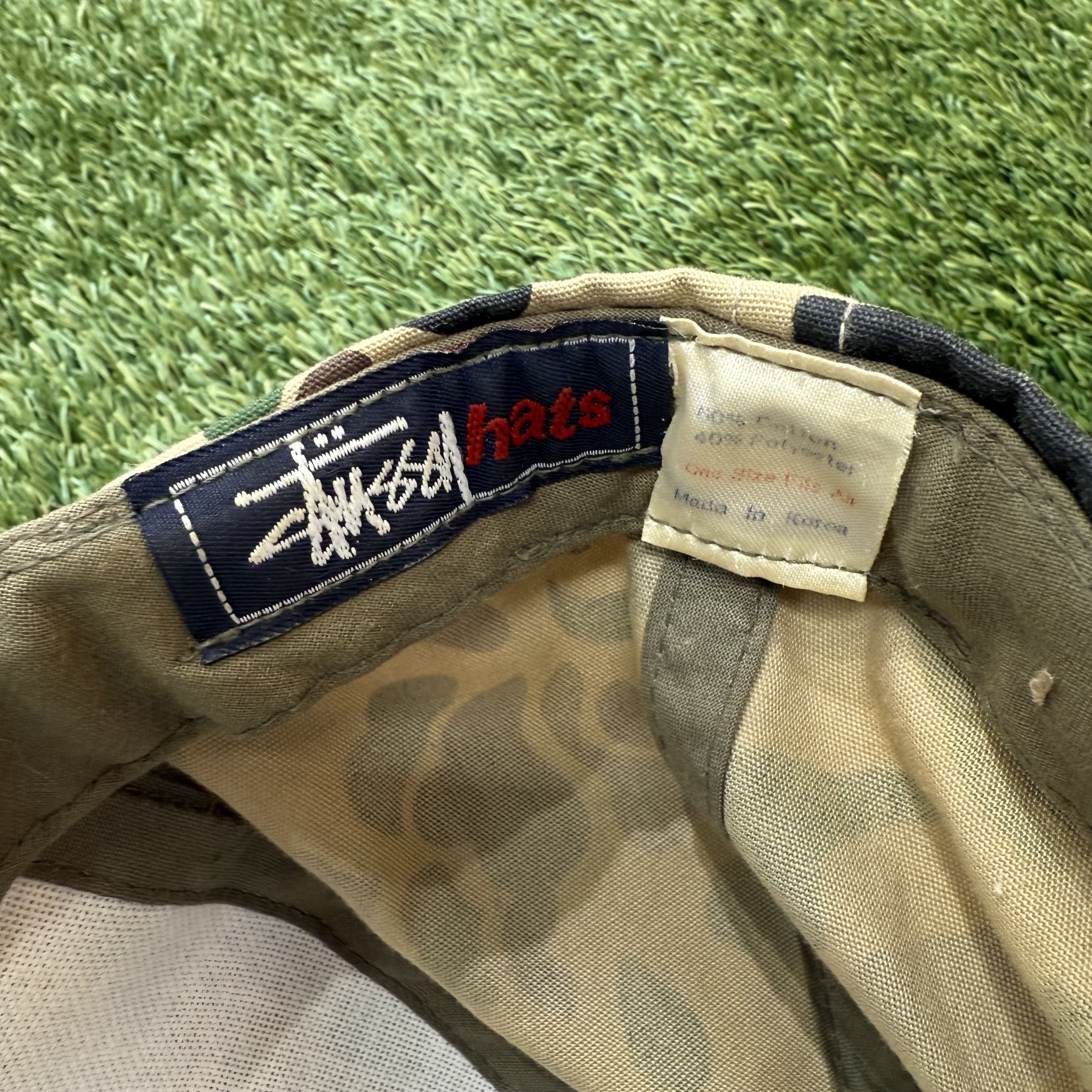 Stussy Vintage 1980s Stussy Camo Hat Made in Korea Size ONE SIZE - 3 Thumbnail