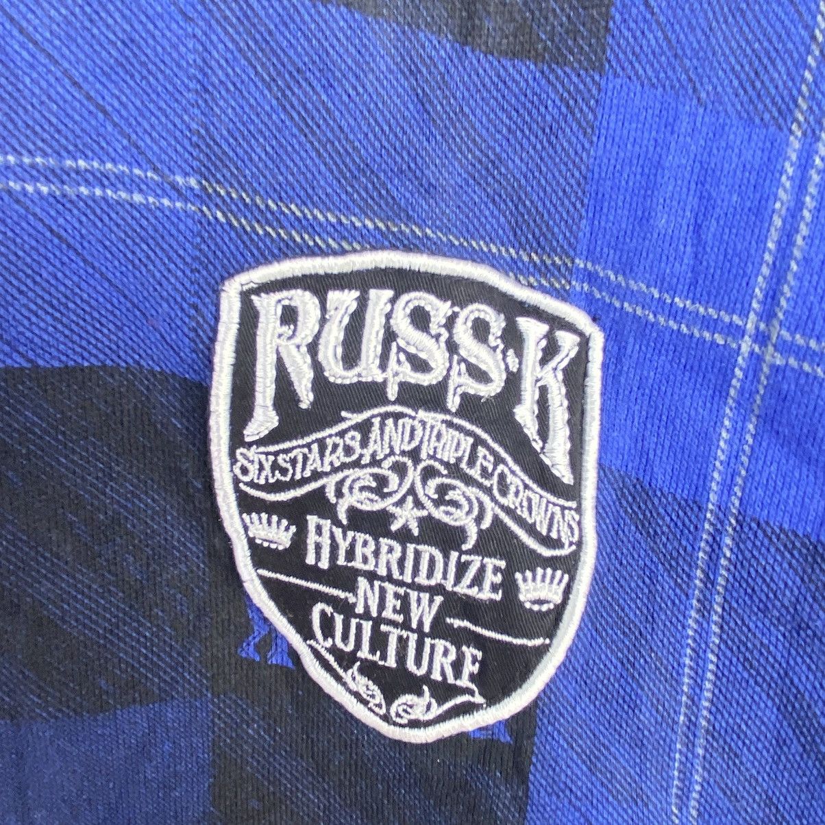 Other Vintage Russ.K Hoodie Full Zip Big Embroidered Black/Blue Size US L / EU 52-54 / 3 - 6 Thumbnail