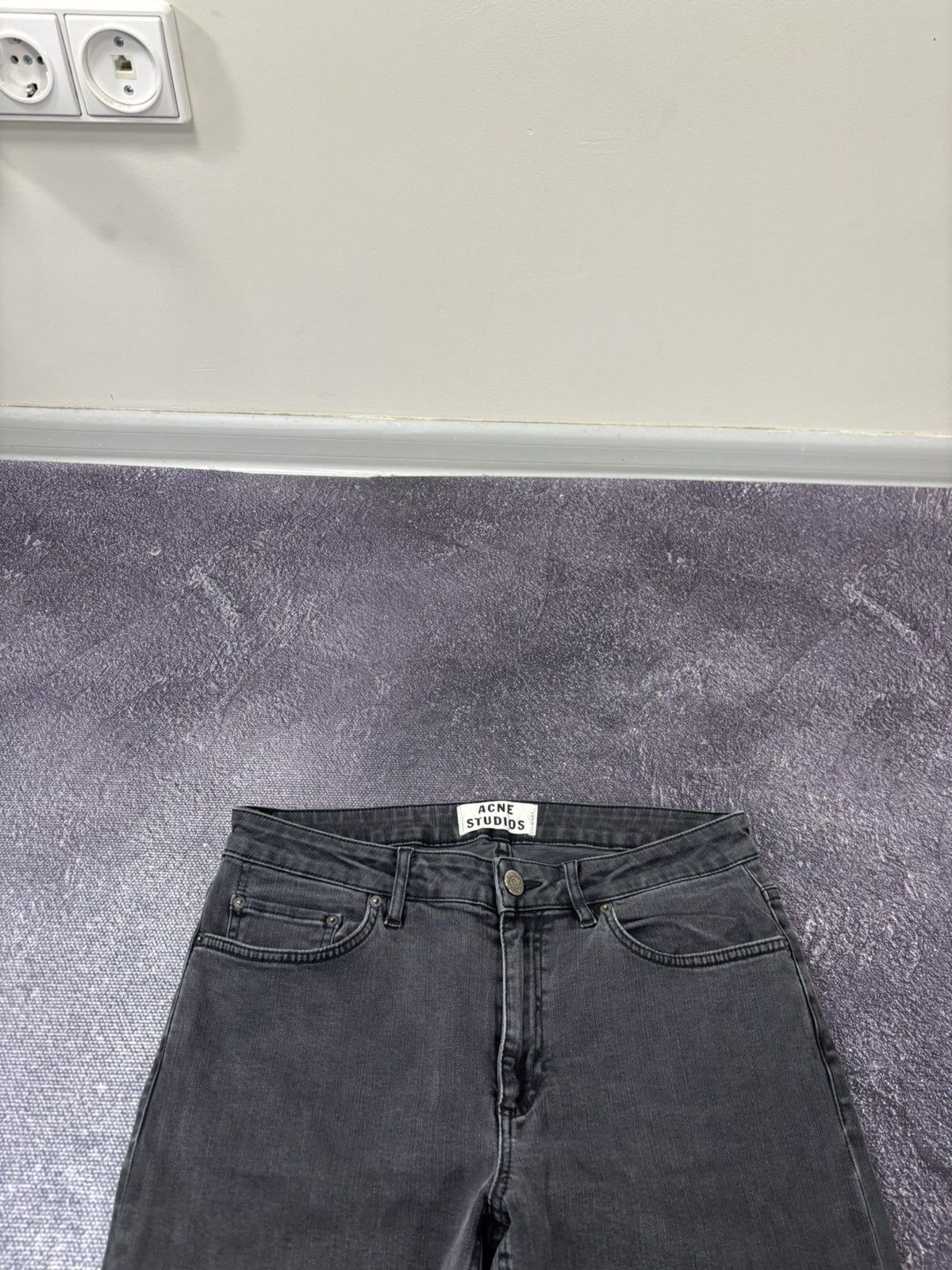 Acne Studios Acne Studios Skin 5 Used Black Women’s Luxury Slim Jeans Size 30" / US 8 / IT 44 - 6 Thumbnail