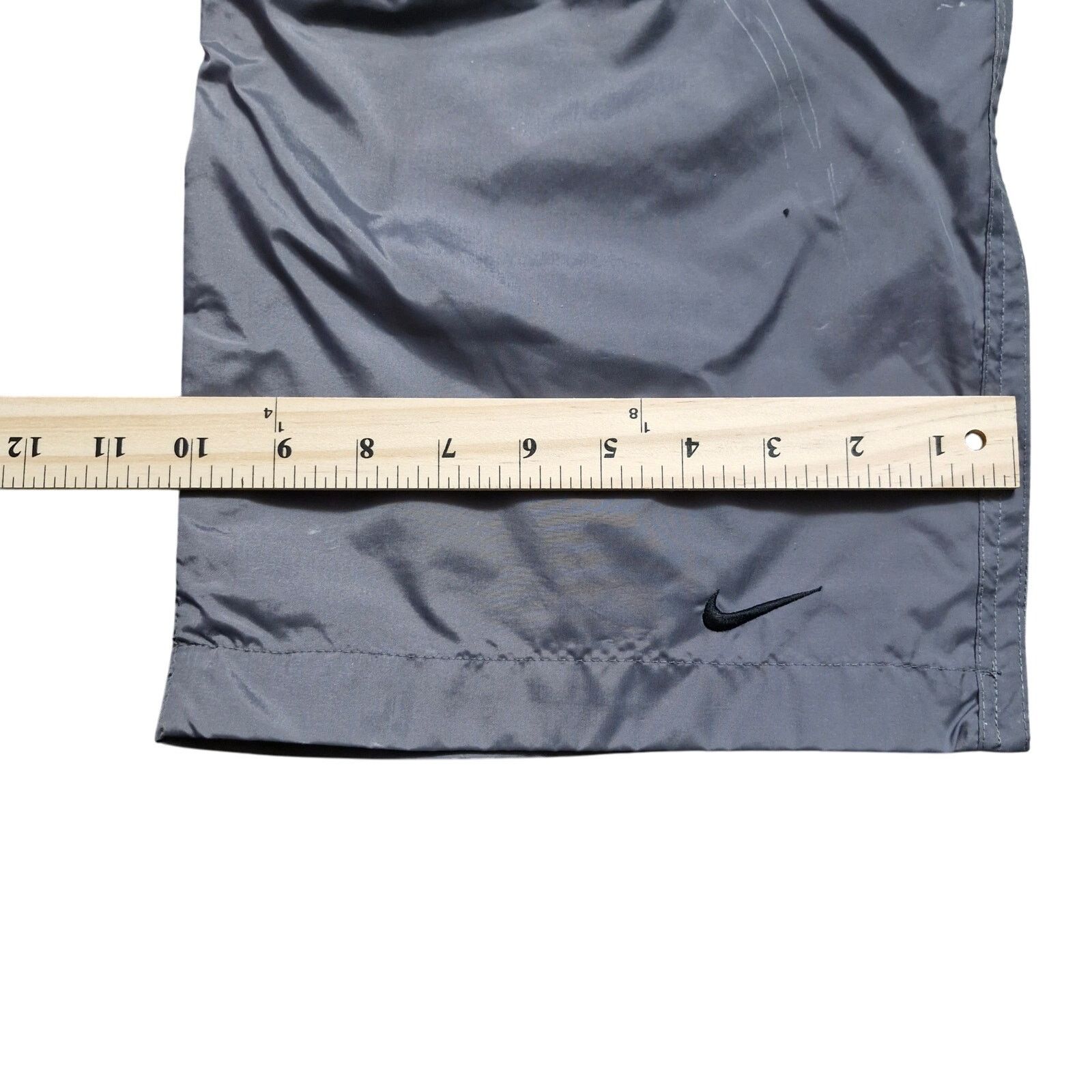 Nike Nike Windbreaker Track Pants XL Gray 90s Zip Parachute Size US 34 / EU 50 - 4 Thumbnail