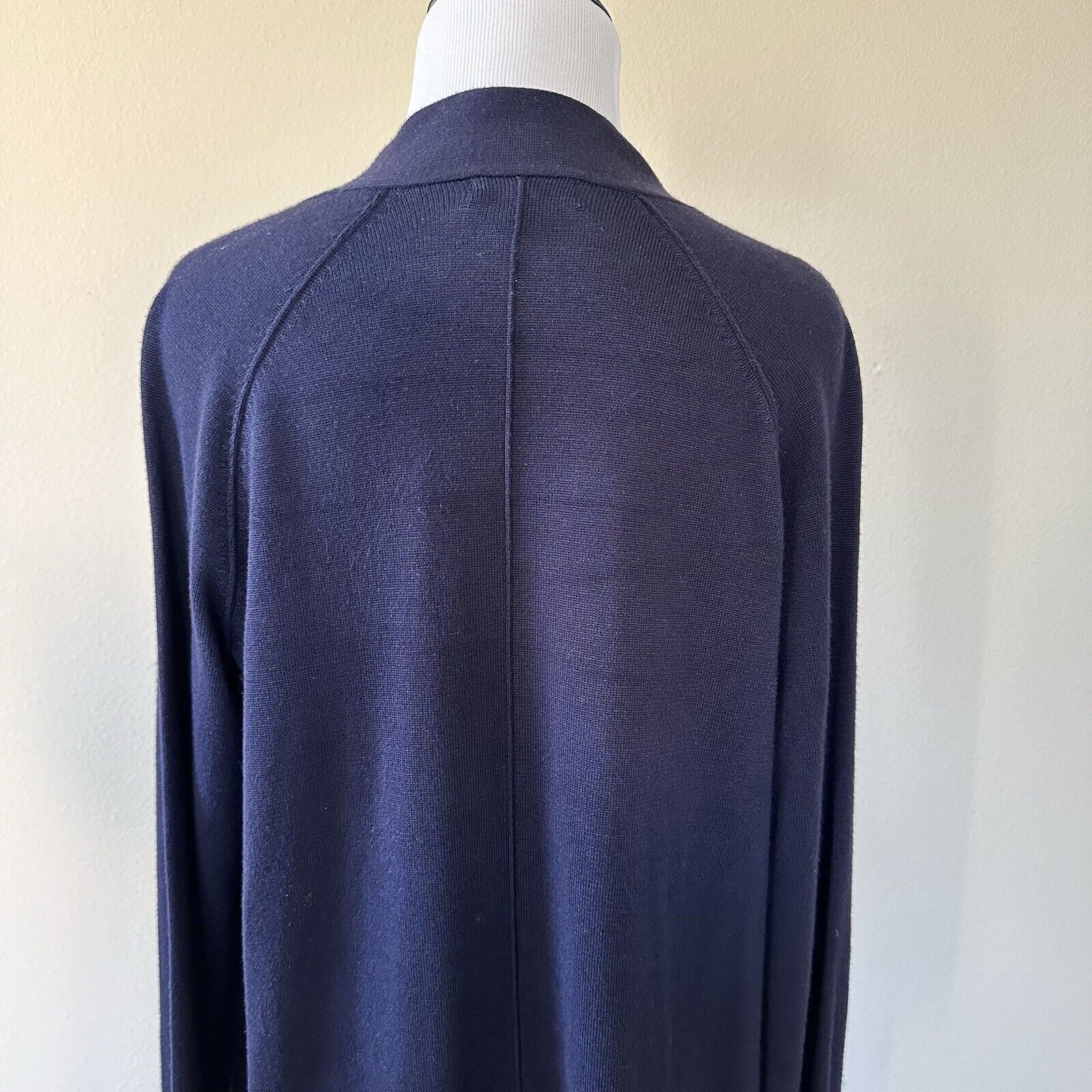 Other Long Open Front Navy Cardigan Long Sleeves Verve Ami Small Size S / US 4 / IT 40 - 6 Thumbnail