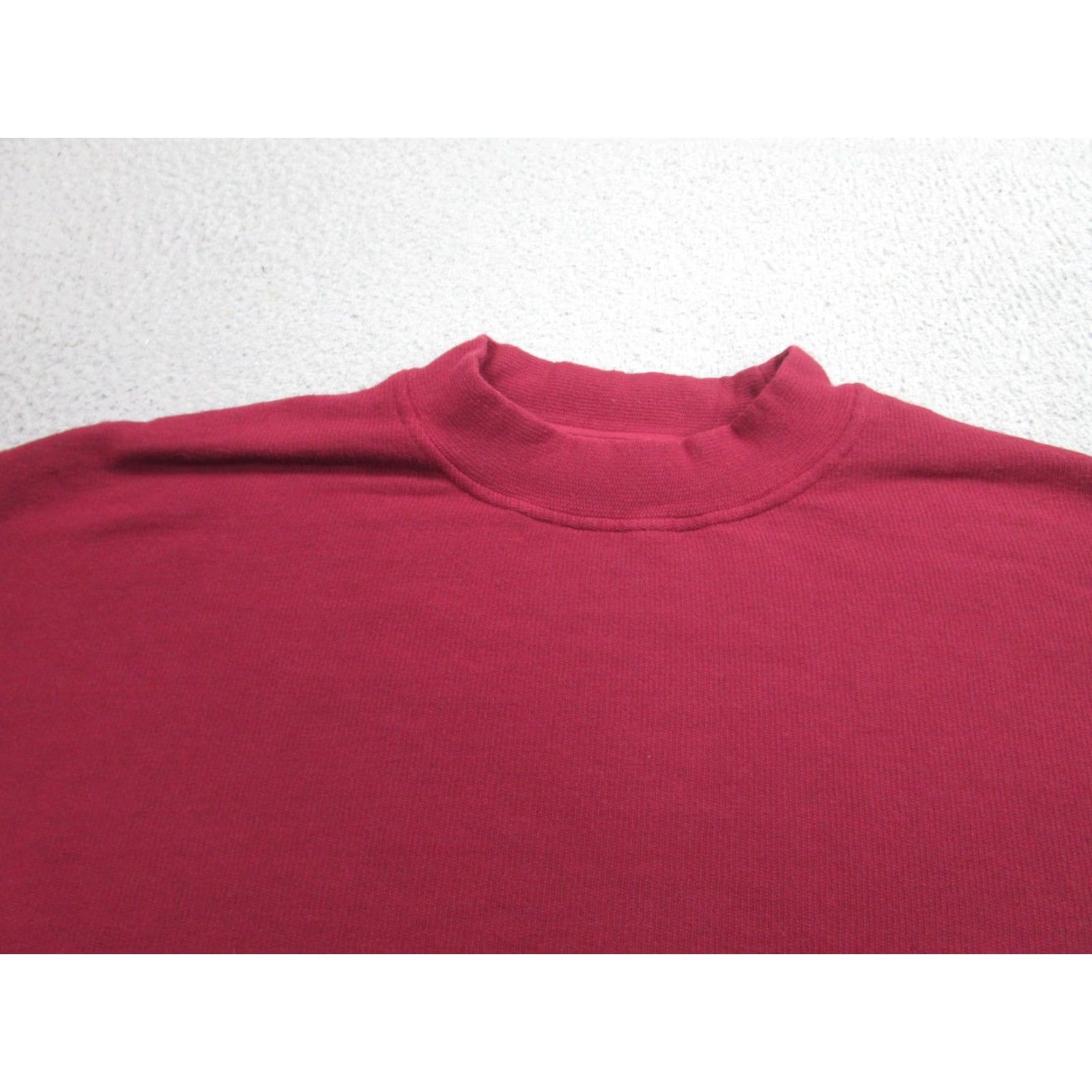 The Kooples VINTAGE The Kooples X Sport Sweatshirt Womens Cropped Mock Neck Burgundy S Pullover Knit Crewneck Regular Cotton Modal Elastane Size S / US 4 / IT 40 - 2 Thumbnail