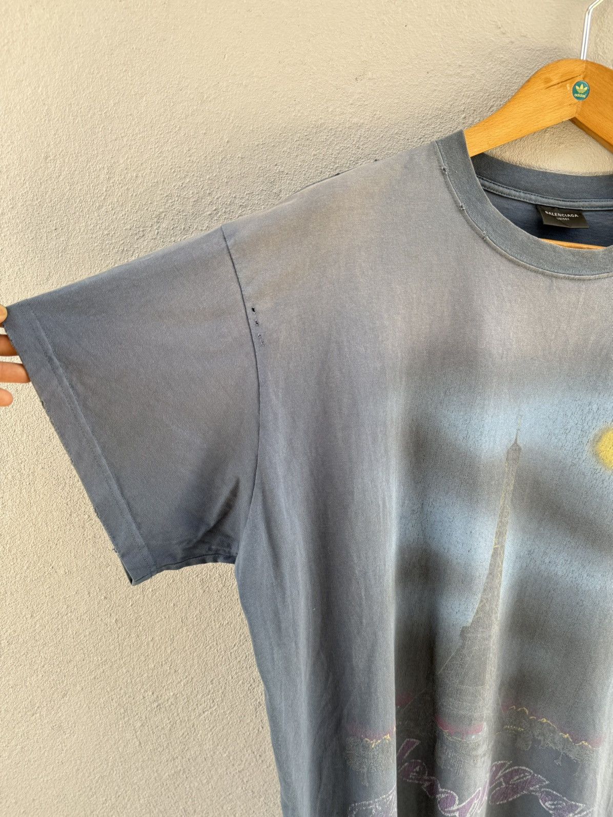 Balenciaga Thrashed design Balenciaga Paris 2024 Oversize Sun Faded Tee Size US XL / EU 56 / 4 - 8 Thumbnail