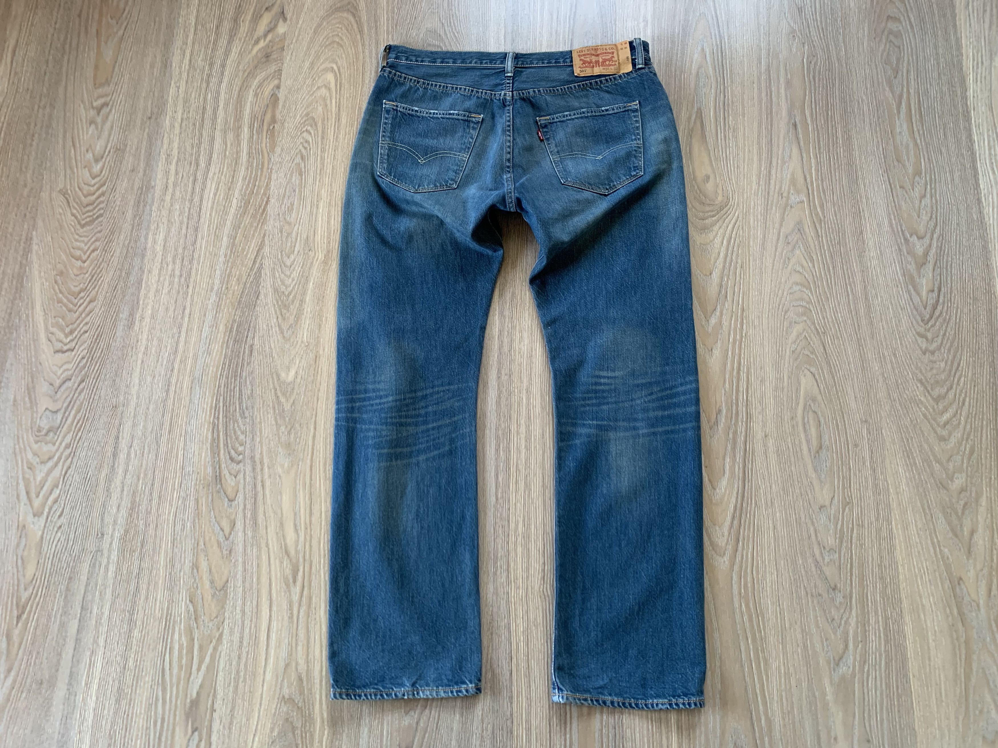 Levi's Levi's 501 Distressed Blue Jeans Size US 34 / EU 50 - 3 Thumbnail