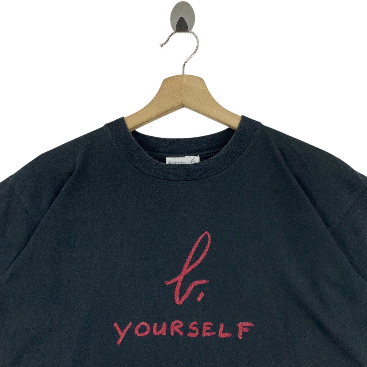 Designer × agnes b. Vintage AGNES B Paris B your self logo tee Size US M / EU 48-50 / 2 - 2 Thumbnail