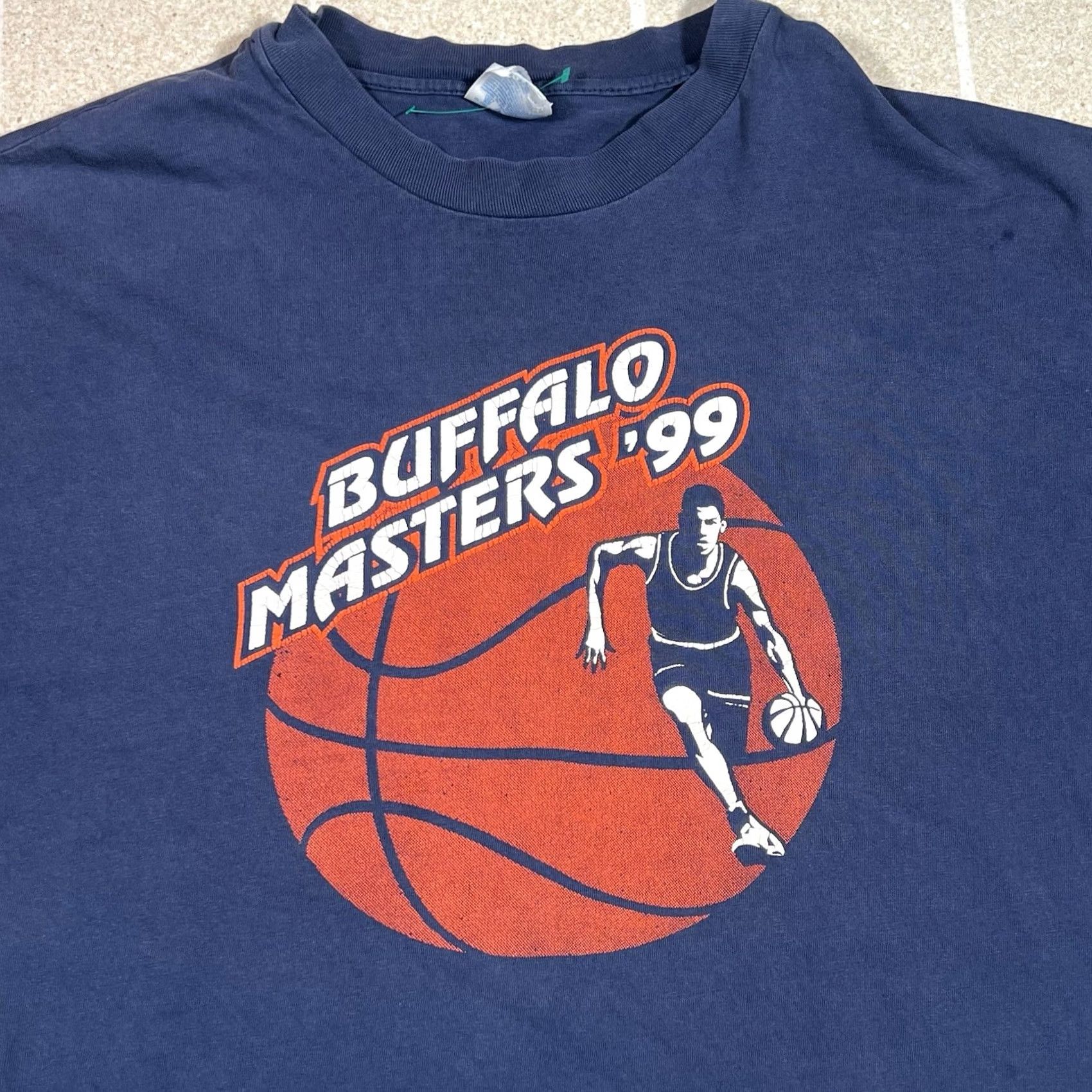 Vintage VINTAGE 1999 Buffalo Masters Basketball T-Shirt 2XL Men Blue Shirt Size US XXL / EU 58 / 5 - 2 Thumbnail