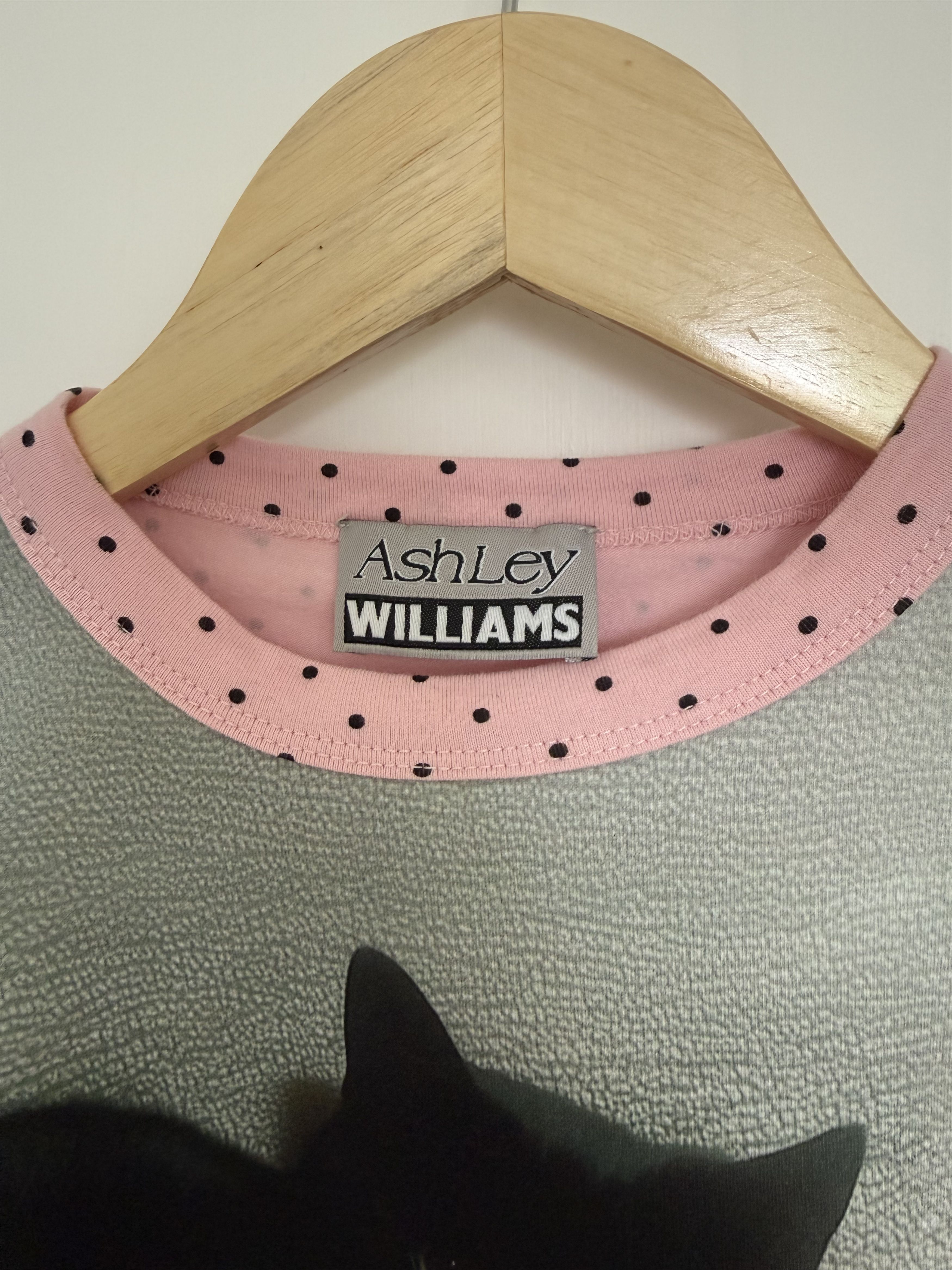 Ashley Williams Women's Gray Polka-Dot Printed T-Shirt Size M / US 6-8 / IT 42-44 - 2 Thumbnail