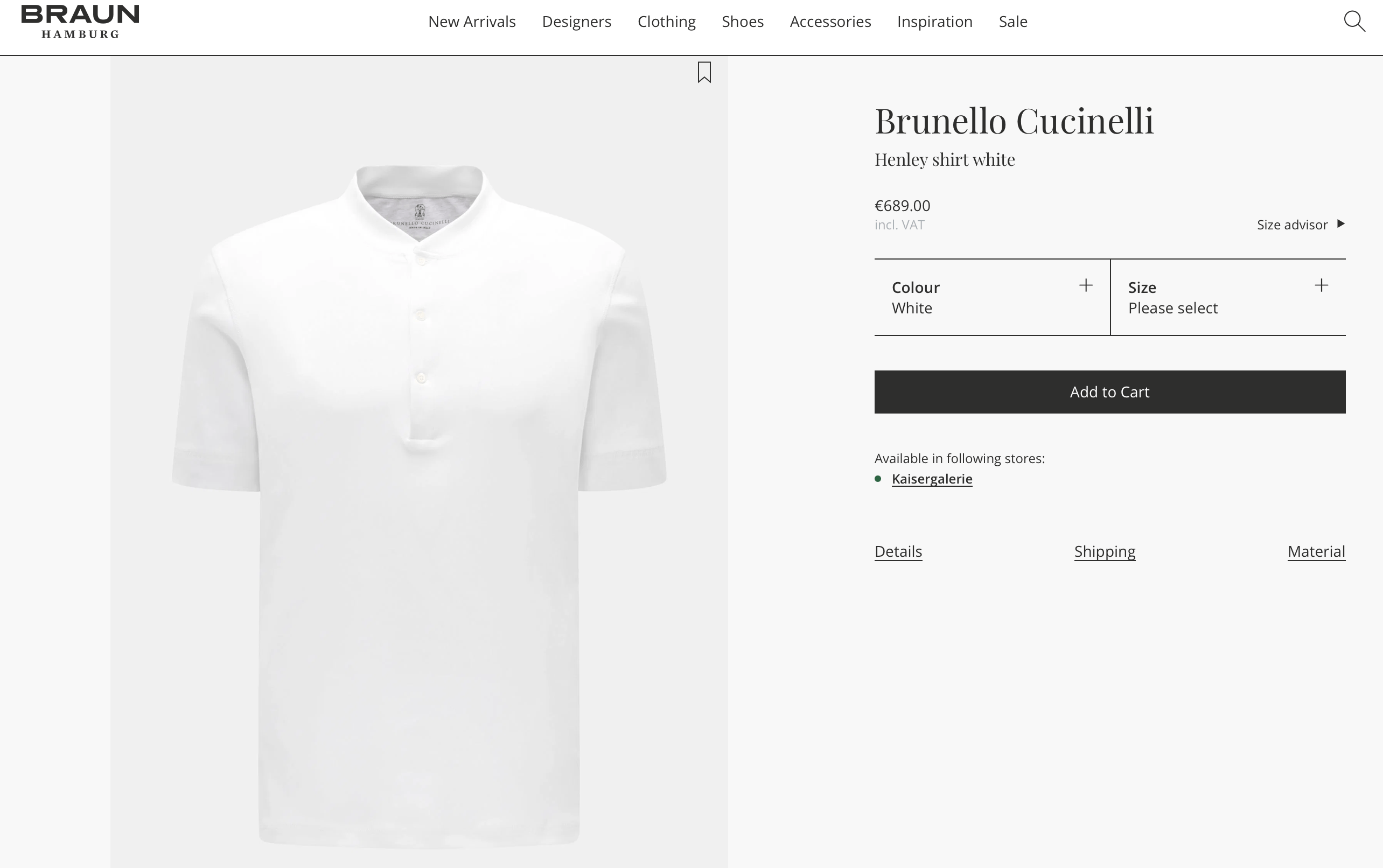 Brunello Cucinelli Brunello Cucinelli Grey Henley Collar Shirt M Size US M / EU 48-50 / 2 - 2 Thumbnail