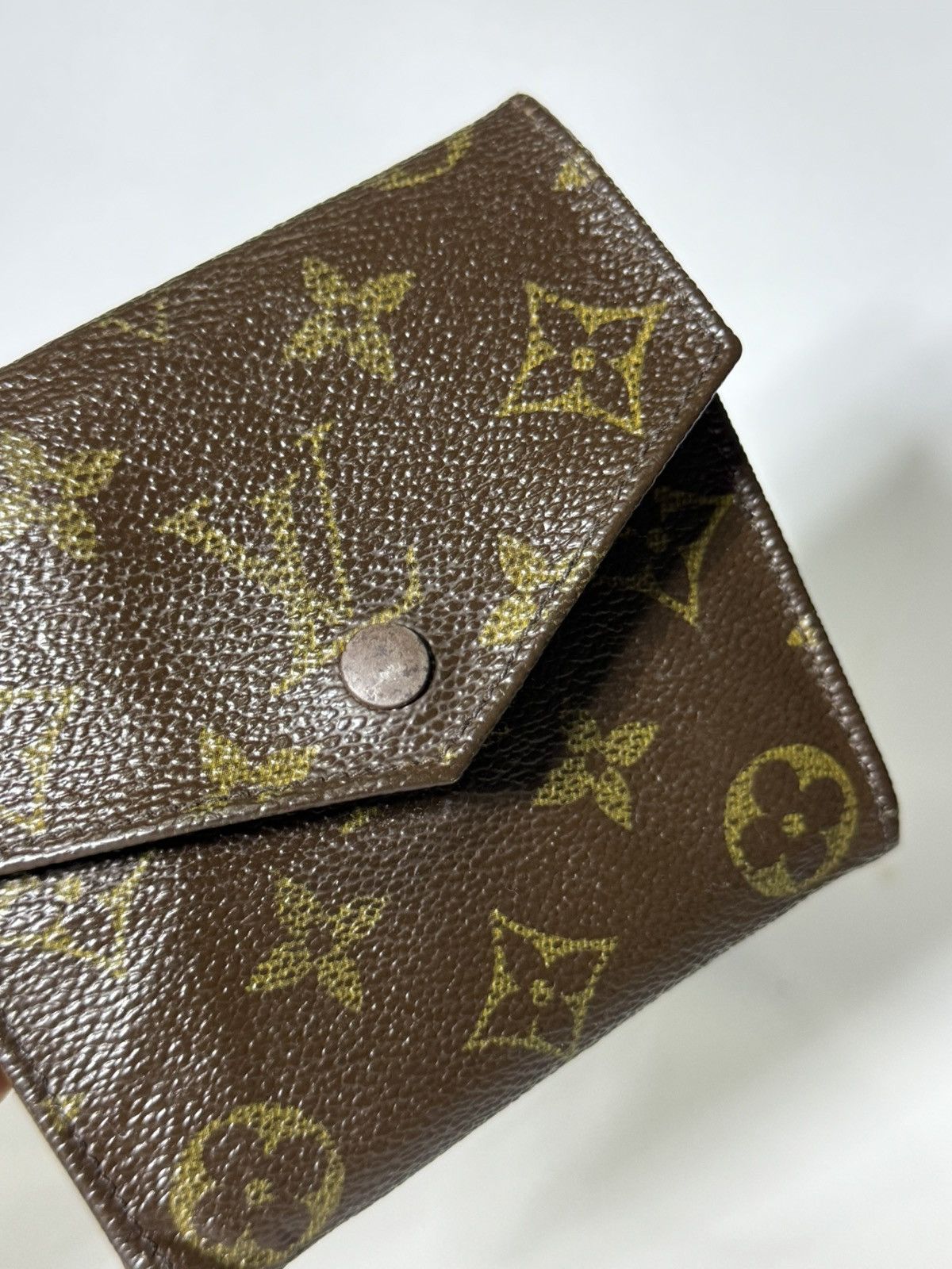 Vintage LOUIS VUITTON WALLET PURSE MONOGRAM BROWN Size ONE SIZE - 3 Thumbnail
