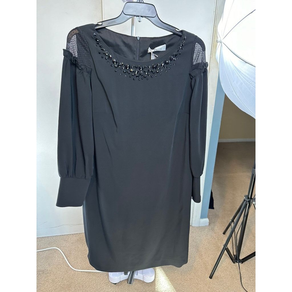 Other SEVERI DARLING DRESS 46 XL BLACK Loose fit MARIA GRAZIA MGS Size XL / US 12-14 / IT 48-50 - 1 Thumbnail