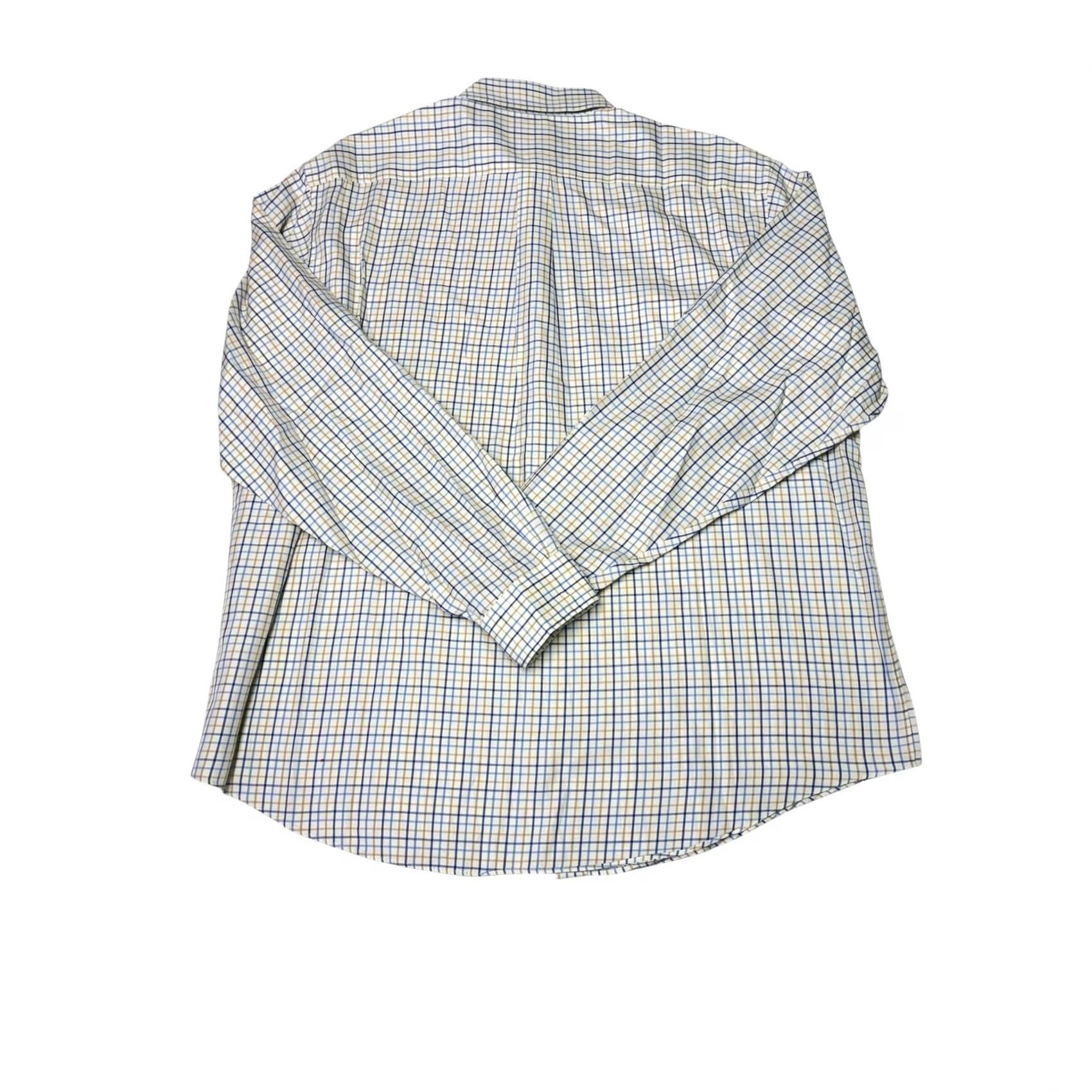Brooks Brothers VINTAGE Brooks Brothers Mens XL Long Sleeve Button-Down Shirt Plaid Check Woven Italy Size US XL / EU 56 / 4 - 5 Thumbnail