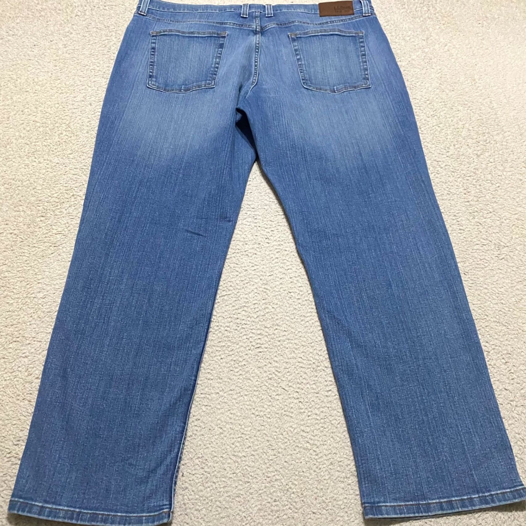 Vintage L.L. Bean Jeans Main Brand Men 42x30 Denim Medium Wash Straight Mid Rise Athletic Regular Beauty? Size US 42 / EU 58 - 2 Thumbnail