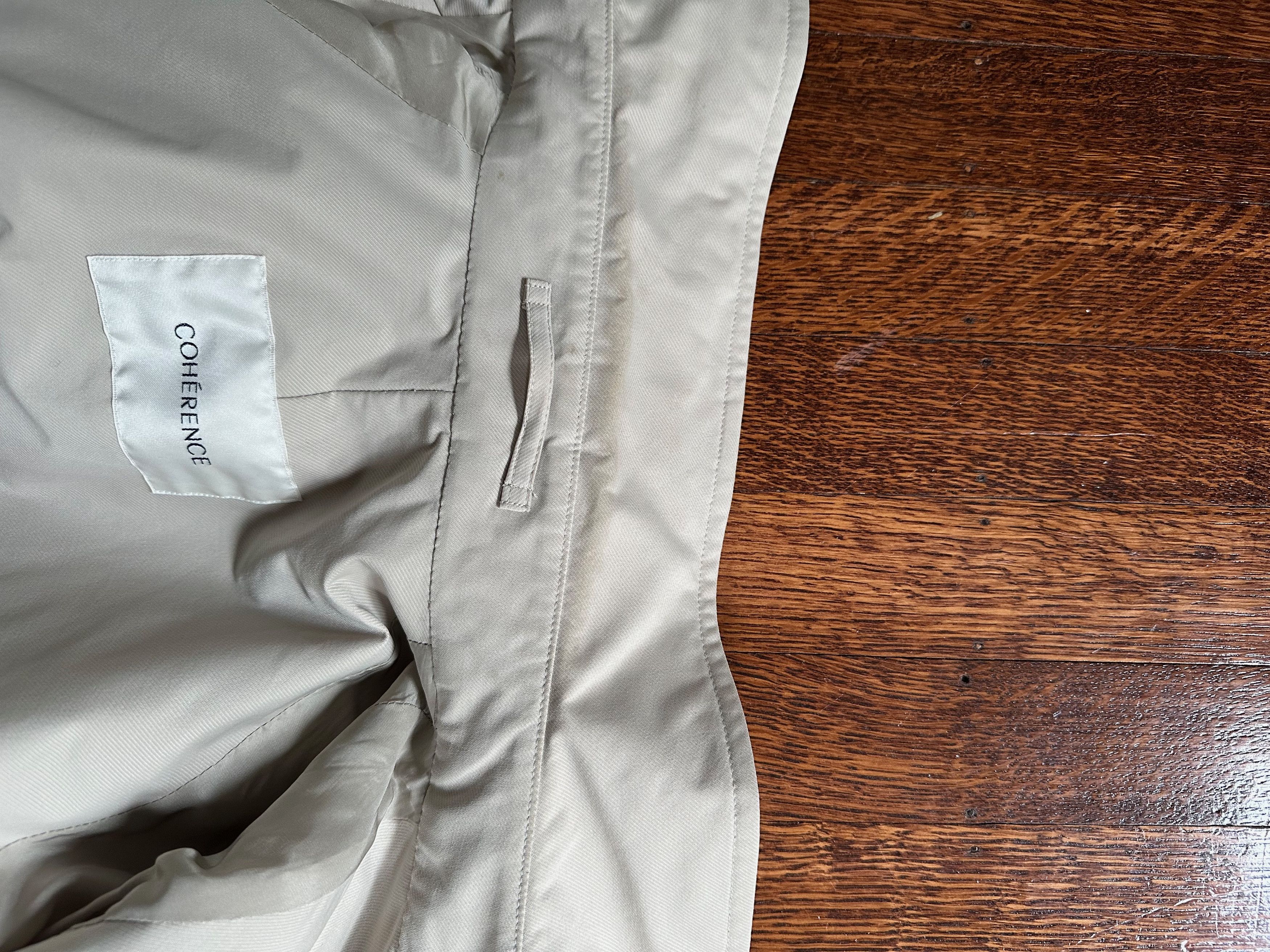 Japanese Brand Coherence SID Twill Jersey Trench/Rain Coat Size US M / EU 48-50 / 2 - 4 Thumbnail
