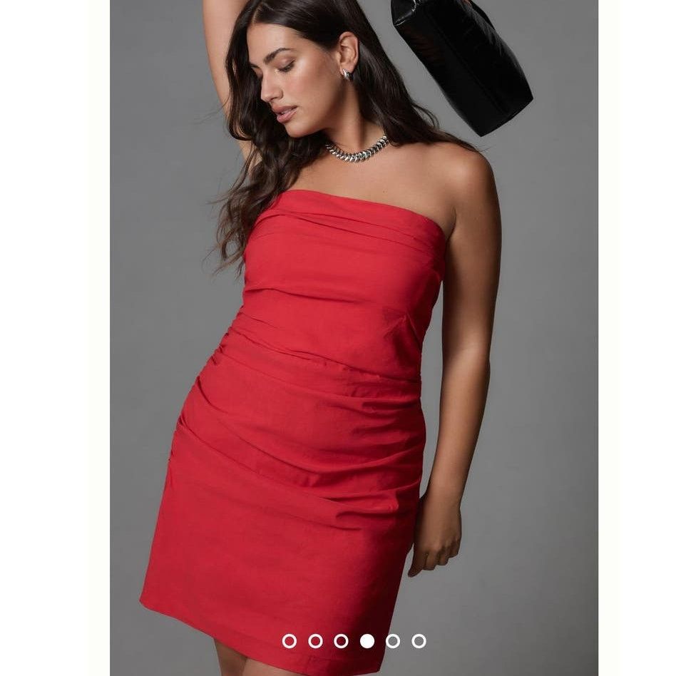 Anthropologie NWT By Anthropologie Strapless Slim Mini Dress $140 PLUS 1X Size XXL / US 16-18 / IT 52-54 - 1 Thumbnail