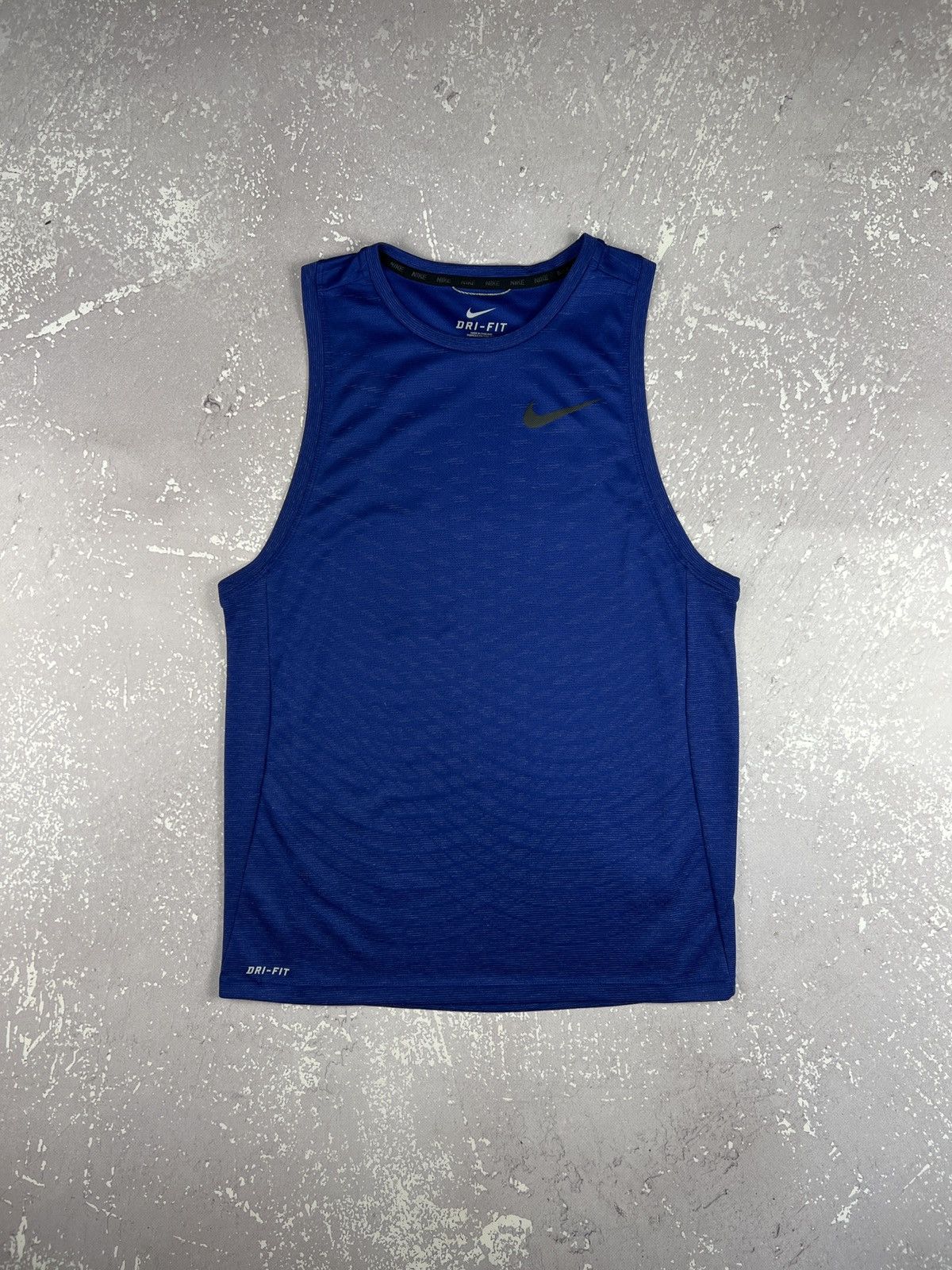 Nike Nike Swoosh Dri fit Gym SleevelessTank Top Mens S Blue Size US S / EU 44-46 / 1 - 1 Thumbnail