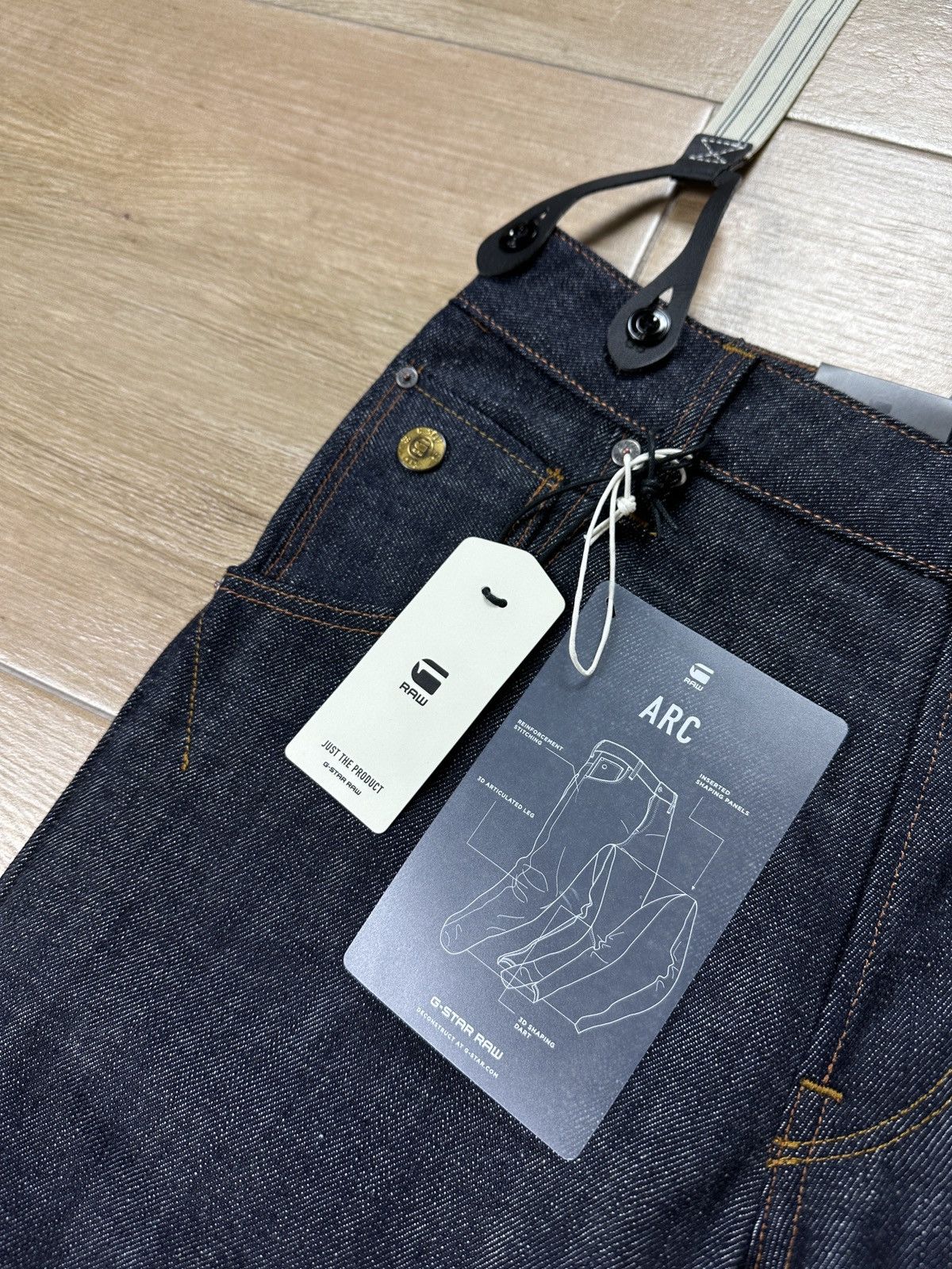 G-Star NEW🏷️ G-Star Raw Arc 3D Tapered Braces Denim Jeans Size US 26 / EU 42 - 7 Thumbnail