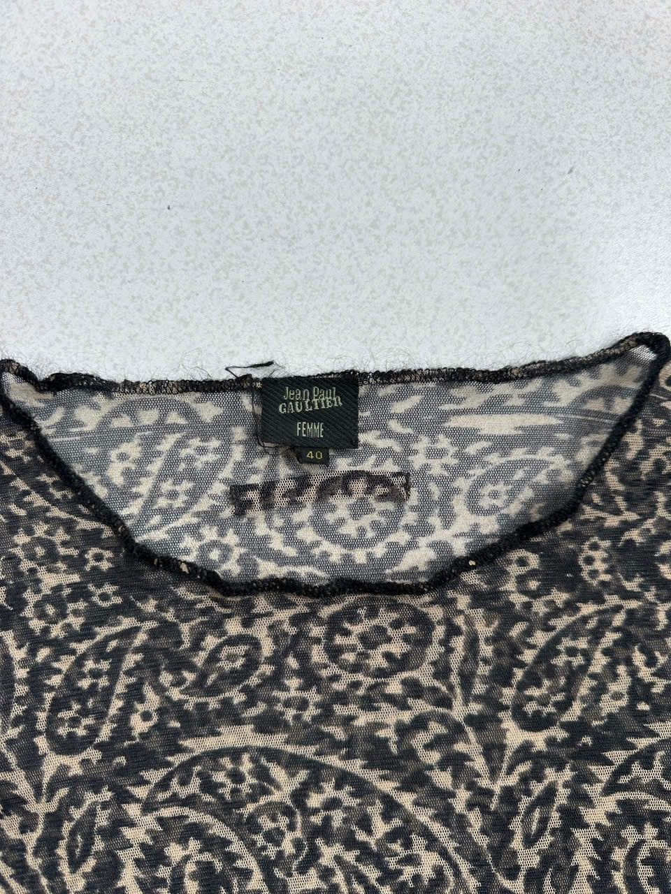 Designer × Jean Paul Gaultier 1990s Jean Paul Gaultier Maille Arabic Mesh Top Size S / US 4 / IT 40 - 3 Thumbnail