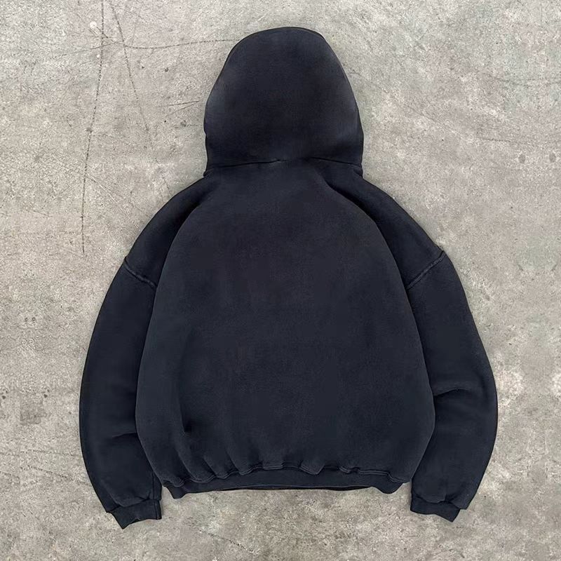 Designer × Japanese Brand Street retro face print washed hoodie Size US L / EU 52-54 / 3 - 2 Thumbnail
