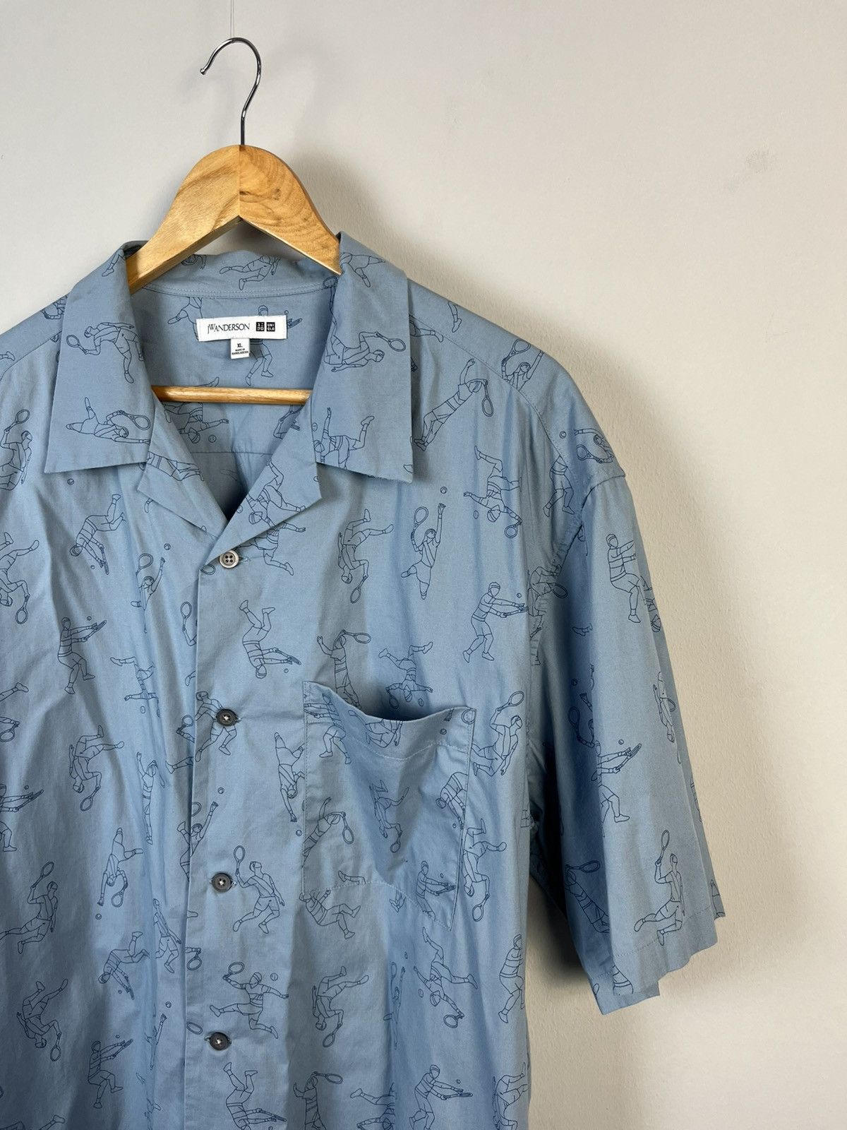 JW Anderson × Uniqlo J.W.Anderson Uniqlo Printed Open Collar Short Sleeve Shirt Size US XL / EU 56 / 4 - 4 Thumbnail