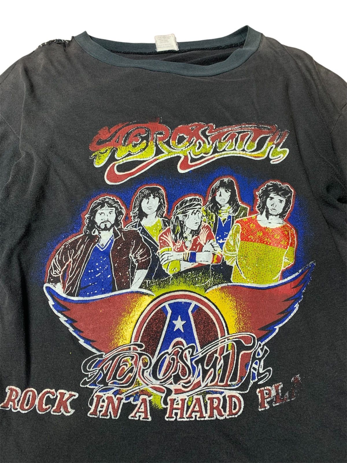 Aerosmith × Band Tees × Vintage Vintage Aerosmith Band Bootleg Distressed Condition Size US M / EU 48-50 / 2 - 5 Thumbnail