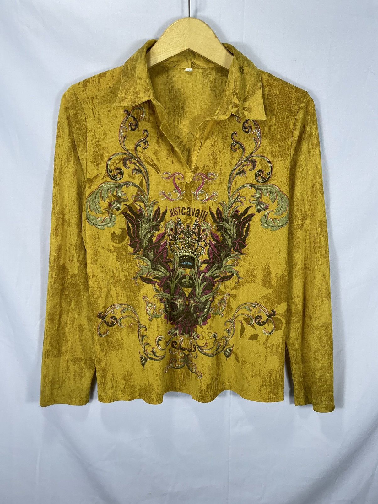 Japanese Brand Vintage just cavalli acidwash longsleeve jpg styled Size M / US 6-8 / IT 42-44 - 1 Thumbnail